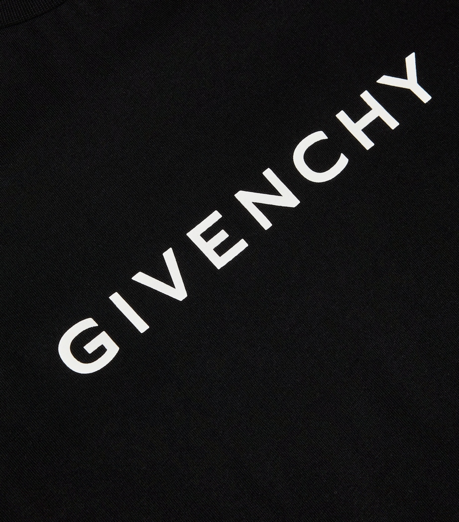 Stretch-Cotton Logo T-Shirt (4-12+ Years) BLACK Image 2