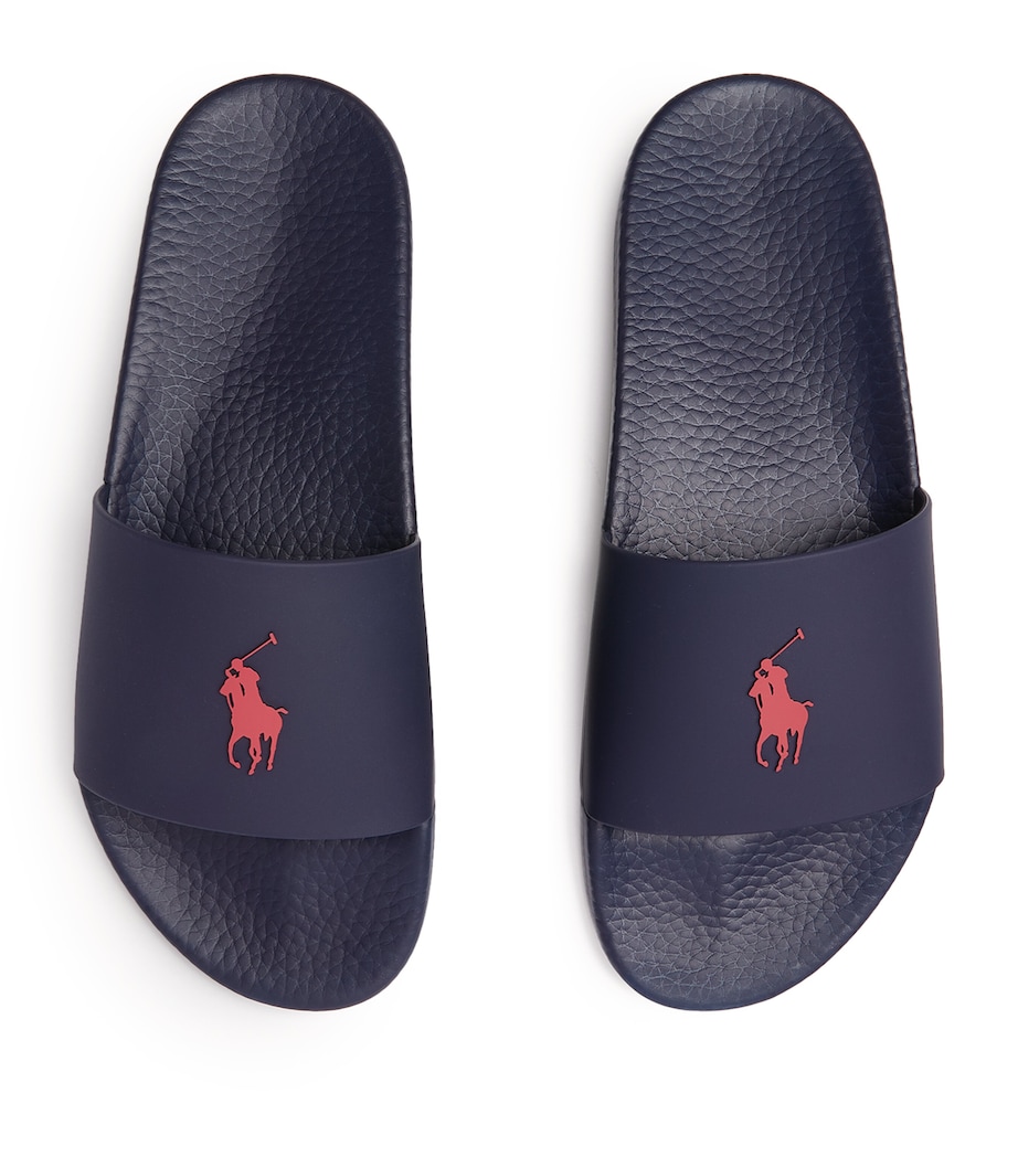 Polo Pony Slides NAVY/RED PP Image 4