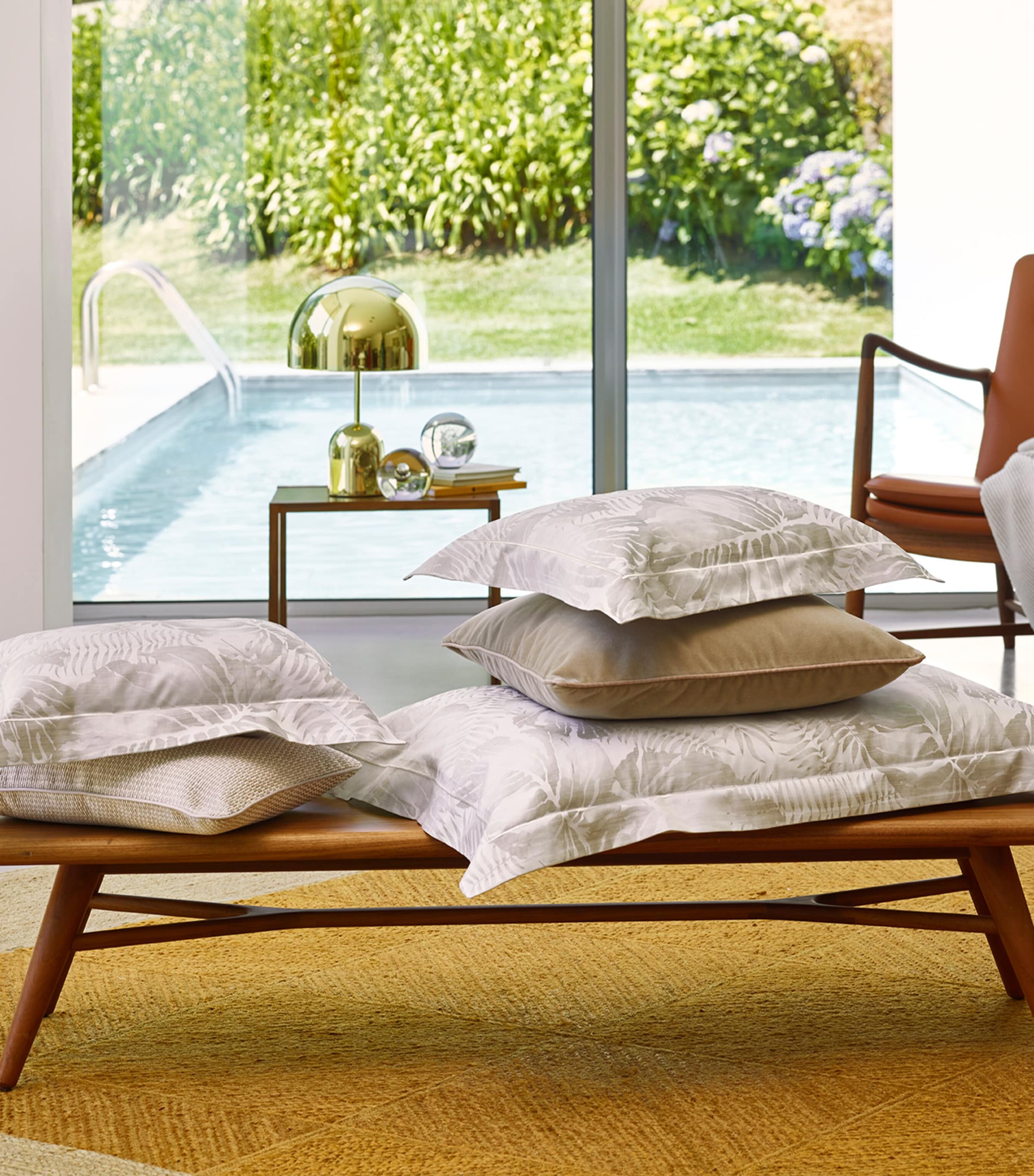 Cotton-Silk Copacabana Oxford Pillowcases (50cm x 75cm) PEARL Image 2