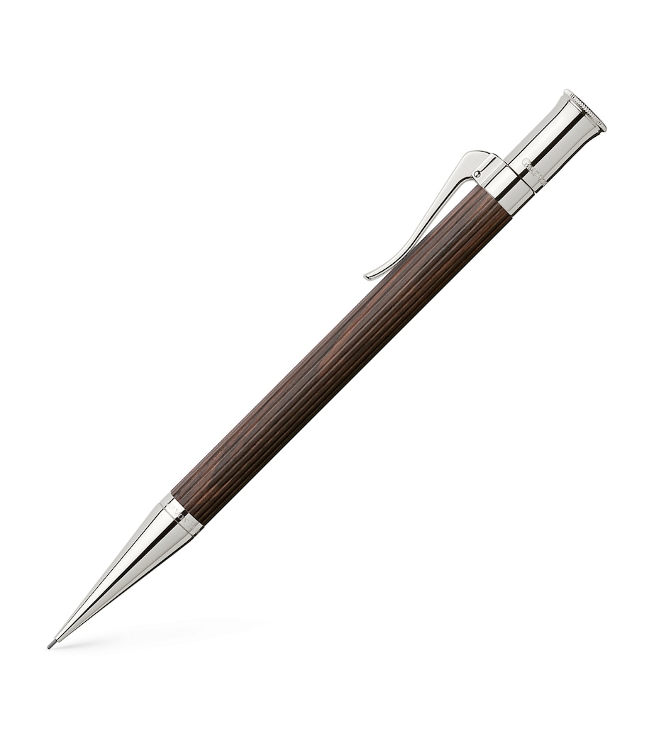 Graf von Faber-Castell Wood and Platinum-Plated Classic Propelling Pencil Dark Brown Wood Image 2