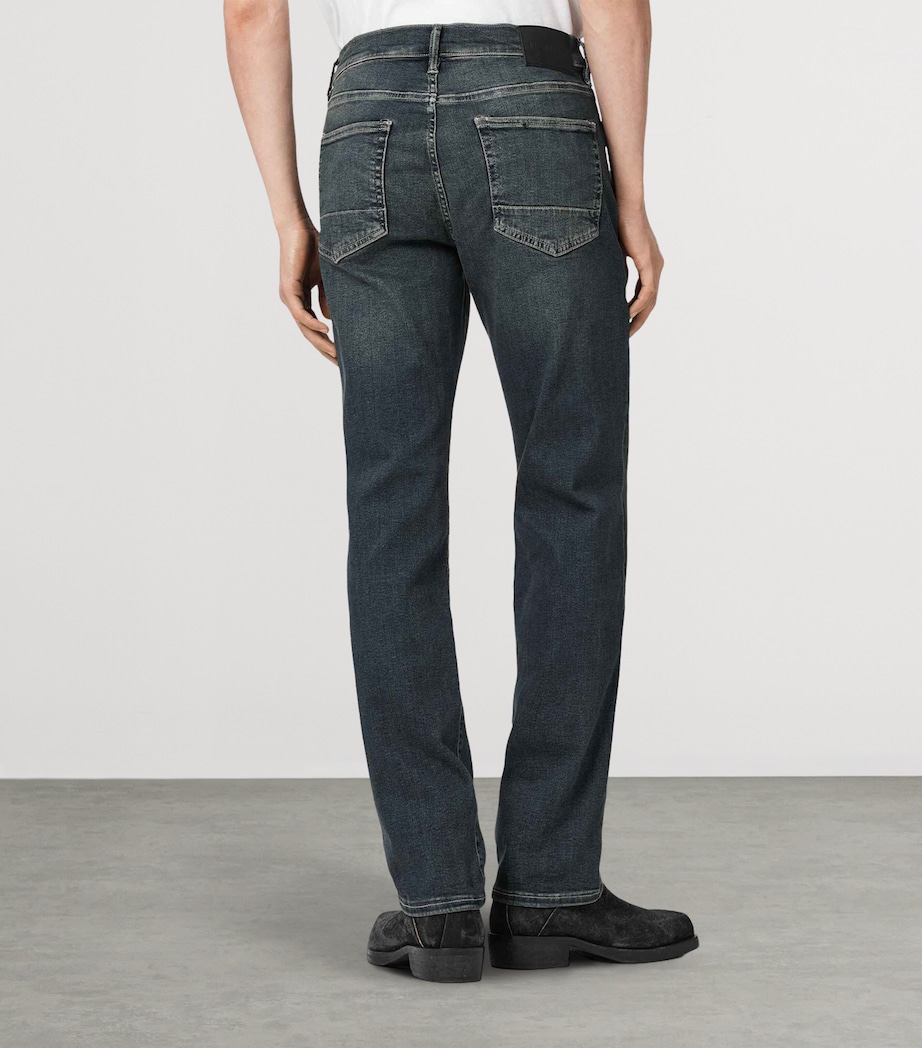 AllSaints Mens Sid Ultra Comfort Jeans Tinted Indigo Image 4