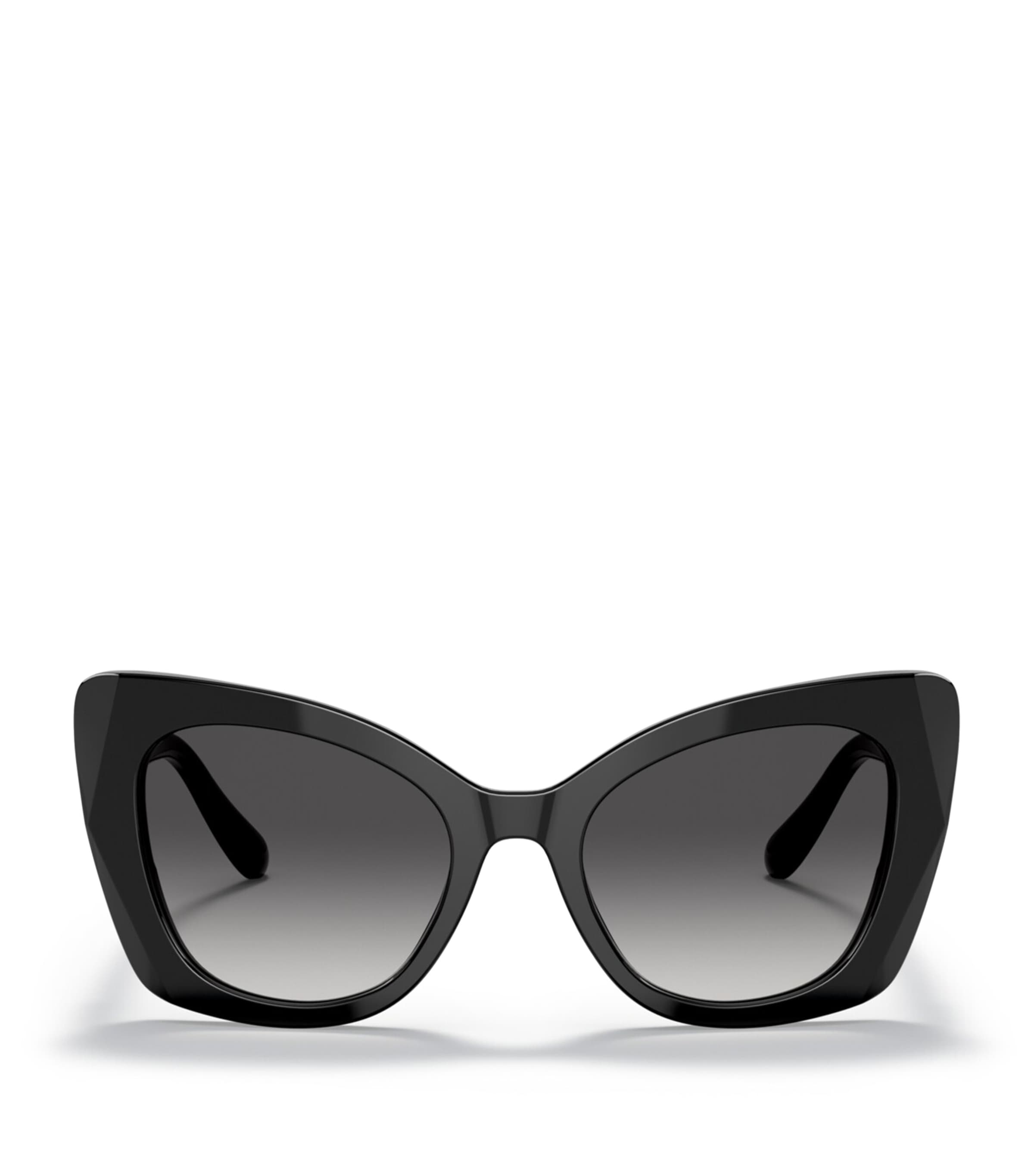 Dolce & Gabbana Acetate Cat-eye Sunglasses In Black