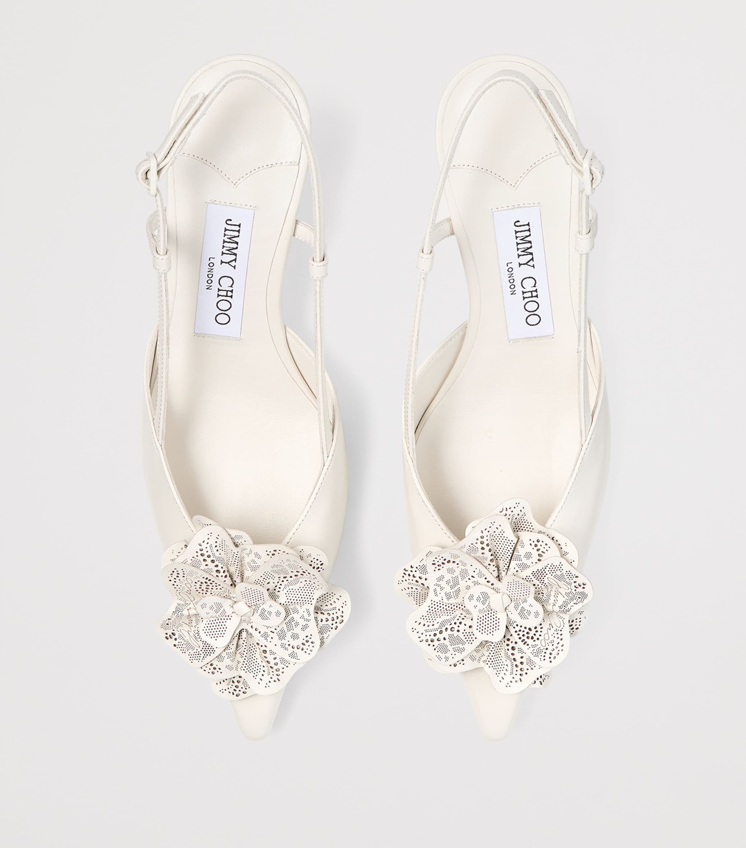 Mimmi 50 Leather Slingback Mules LATTE/LATTE Image 3