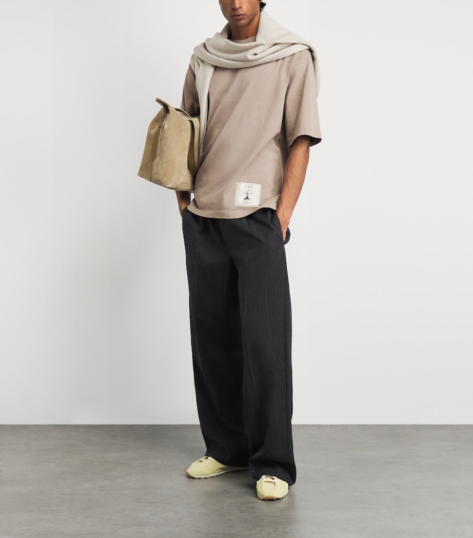 Jacquemus Mens Cotton Torneo T-Shirt Beige Image 2