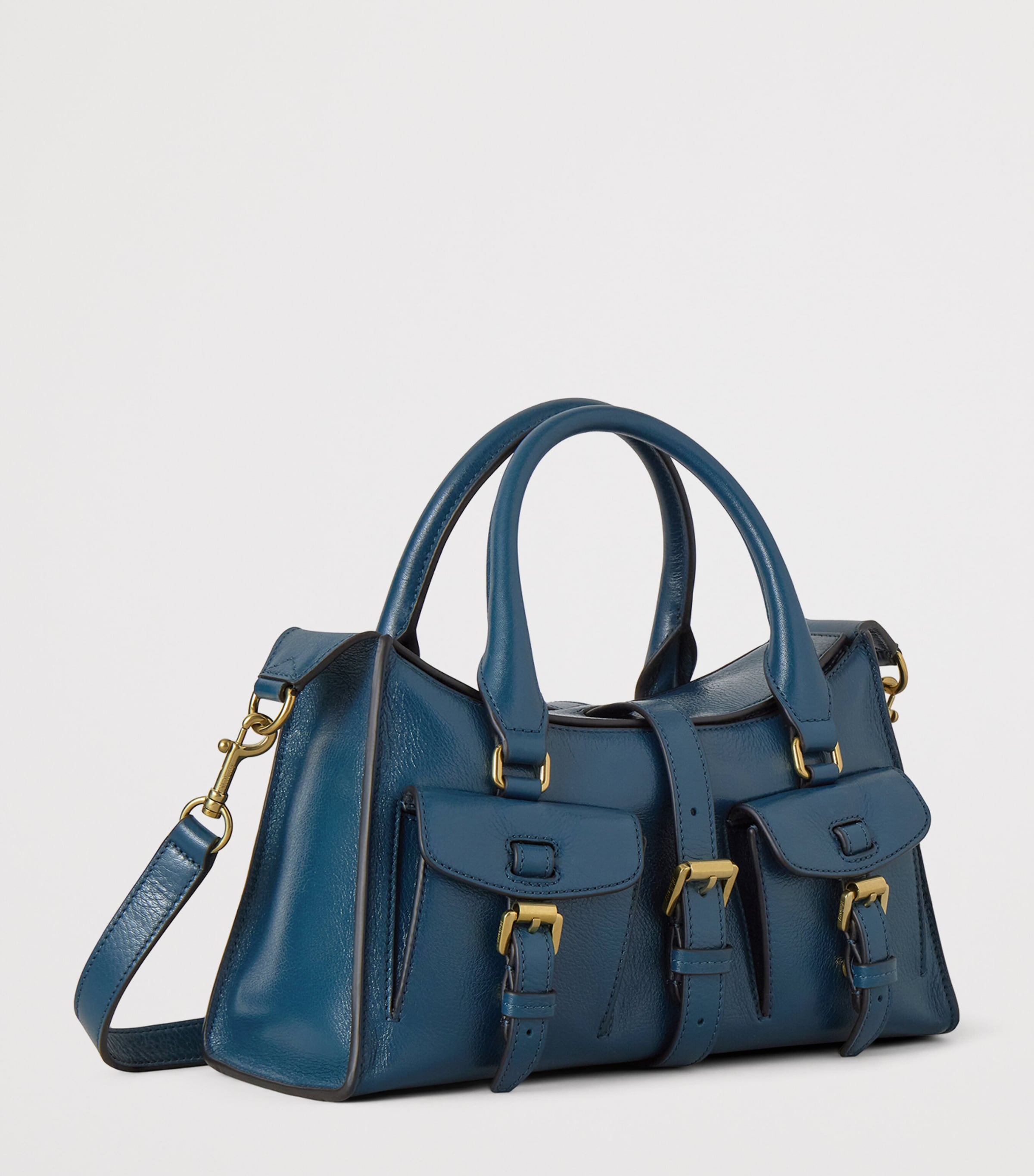 Mulberry Small Leather Roxanne Top-Handle Bag Out Of The Blue Image 2