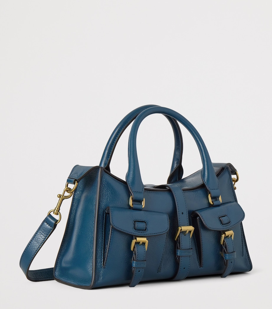 Mulberry Small Leather Roxanne Top-Handle Bag Out Of The Blue Image 2