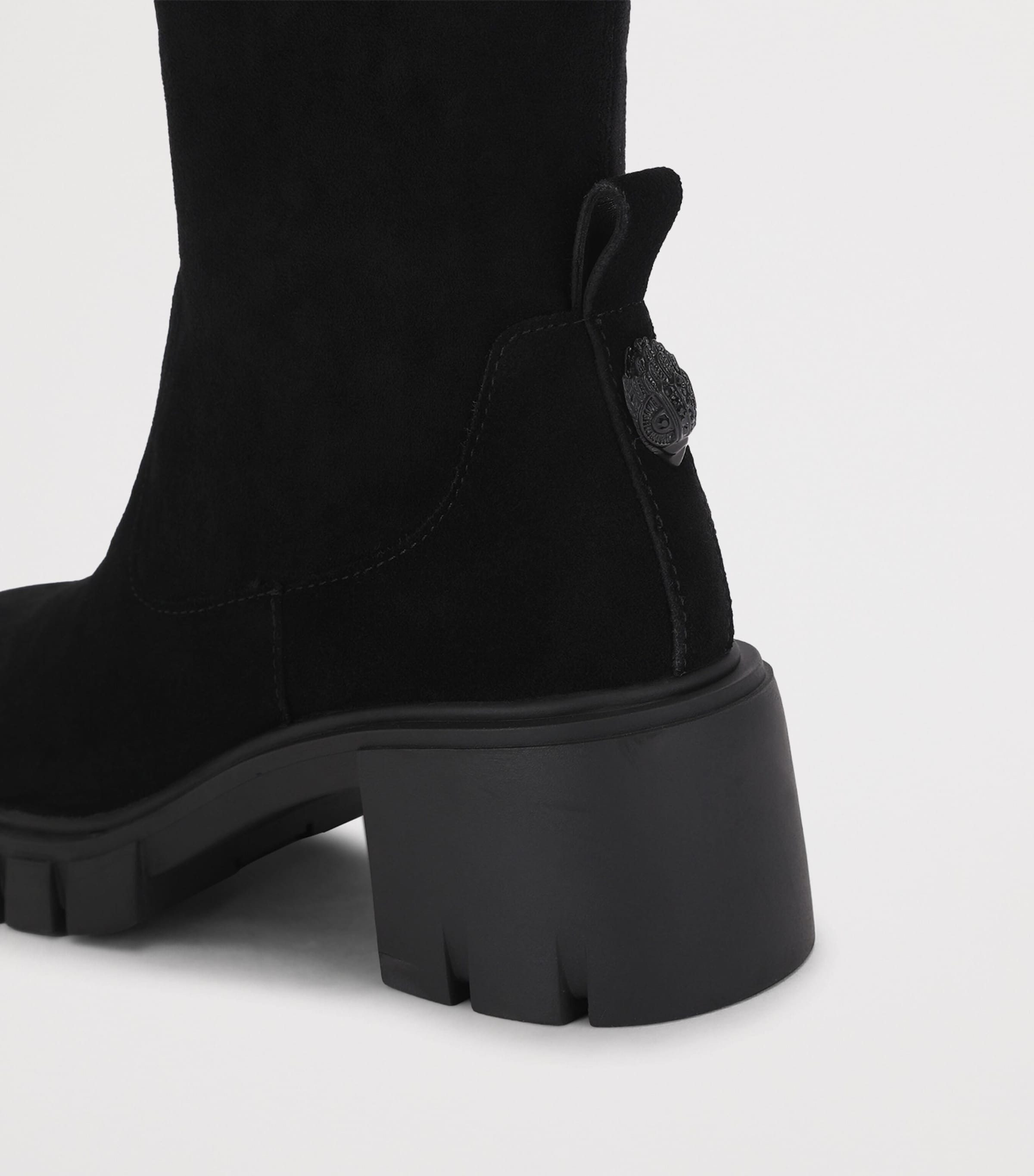 Kurt Geiger London Suede Clarence Knee-High Boots Black Image 4