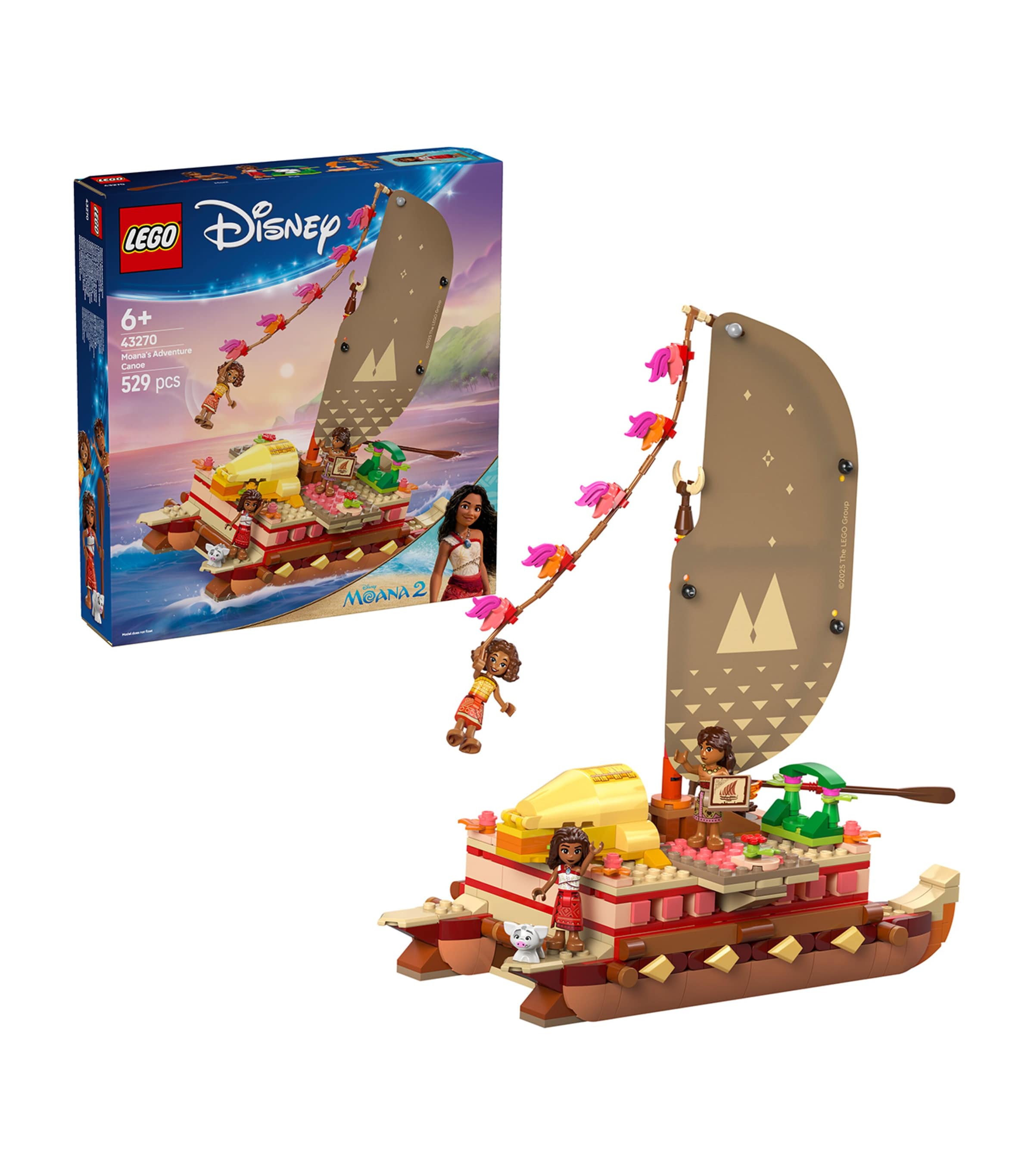 Lego Disney Moana's Adventure Canoe 43270 Image 2