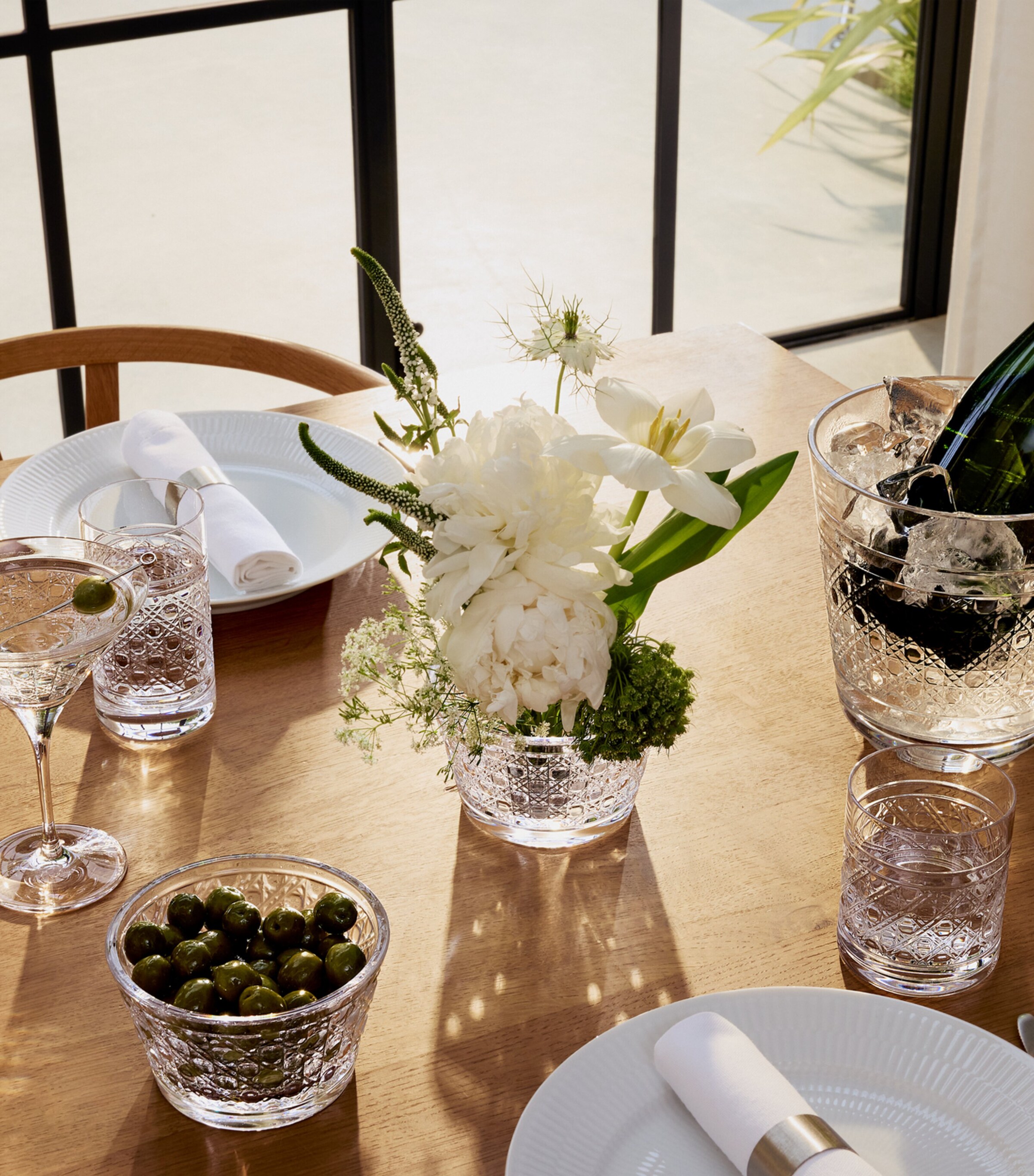 Waterford Crystal Opulence Ice Bucket and Tongs Set Clear Image 6