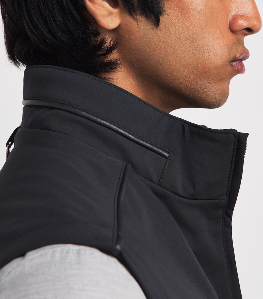 Corneliani Mens High-Neck Gilet Black Image 3