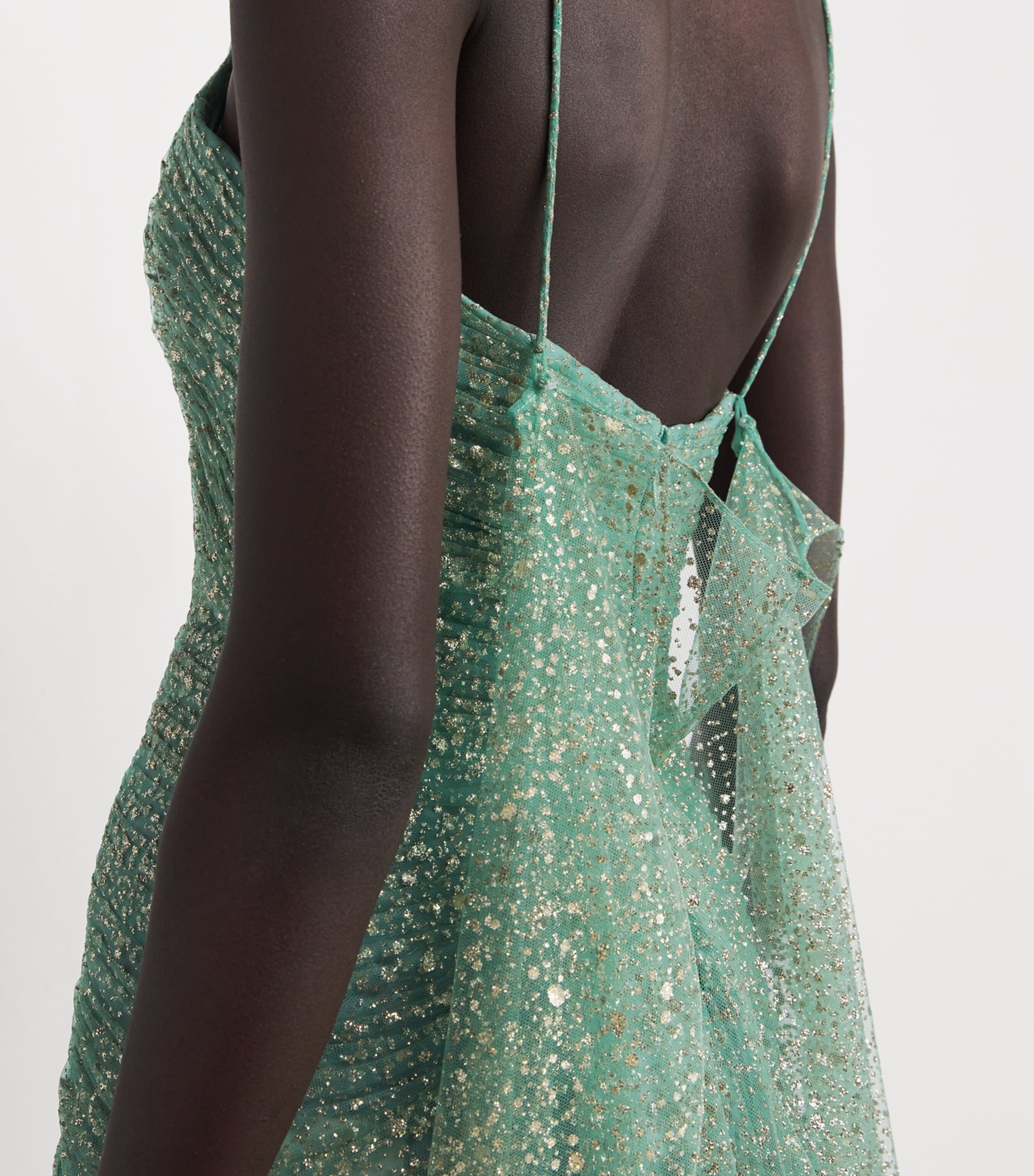 Glitter-Embellished Saule Gown SAGE Image 6