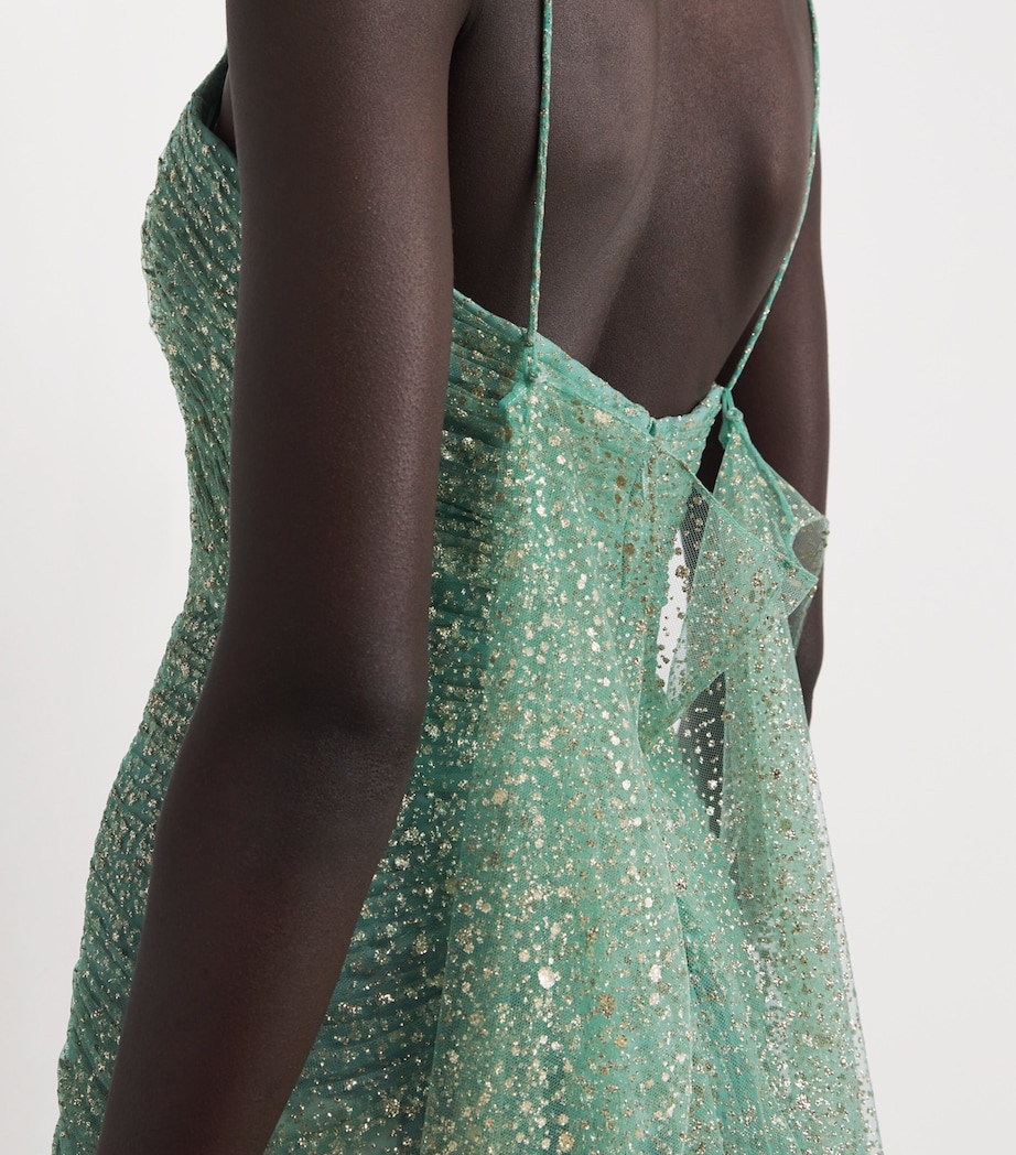 Glitter-Embellished Saule Gown SAGE Image 6