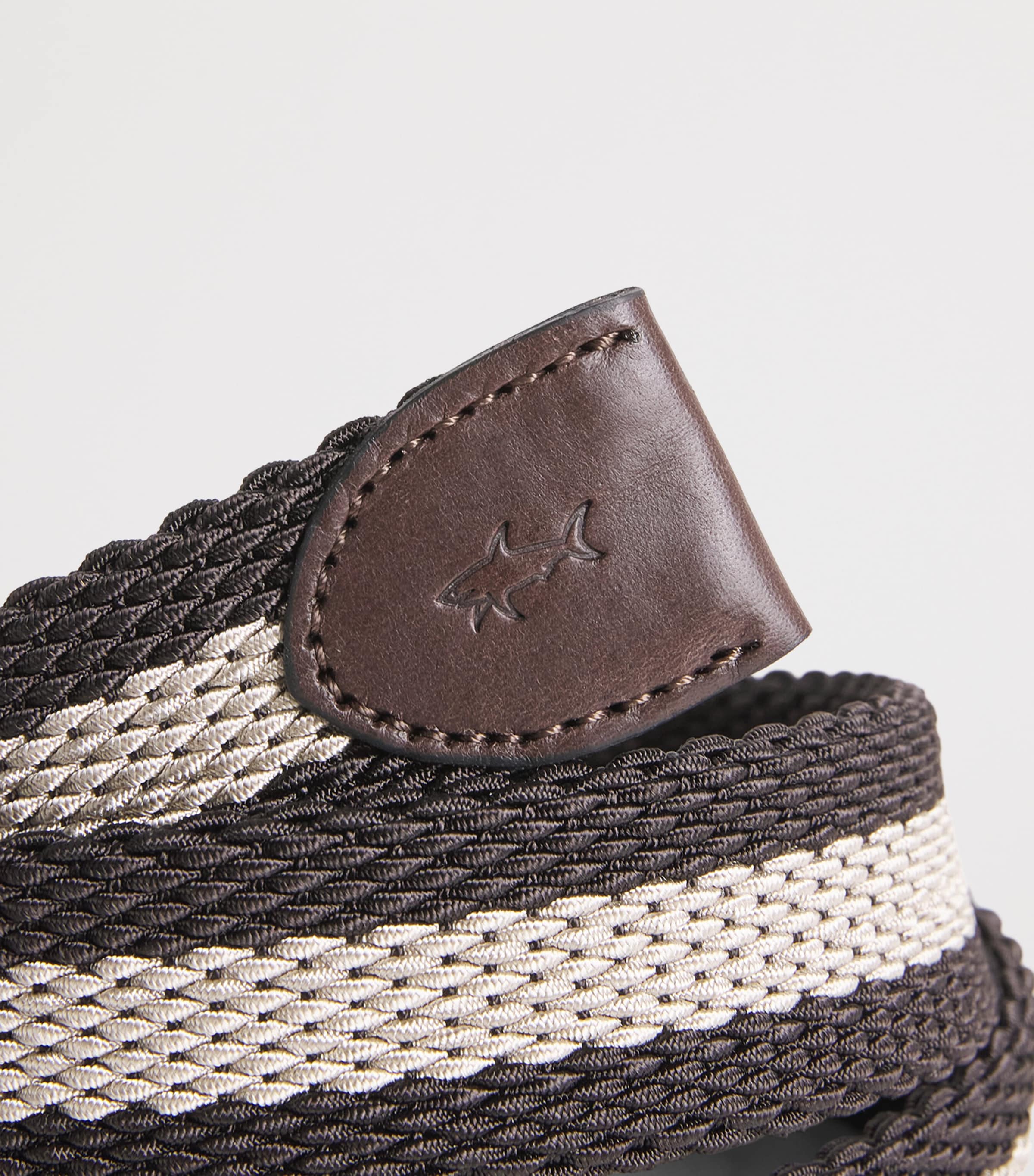 Paul & Shark Cotton Woven Reversible Belt Marrone Beige Image 4