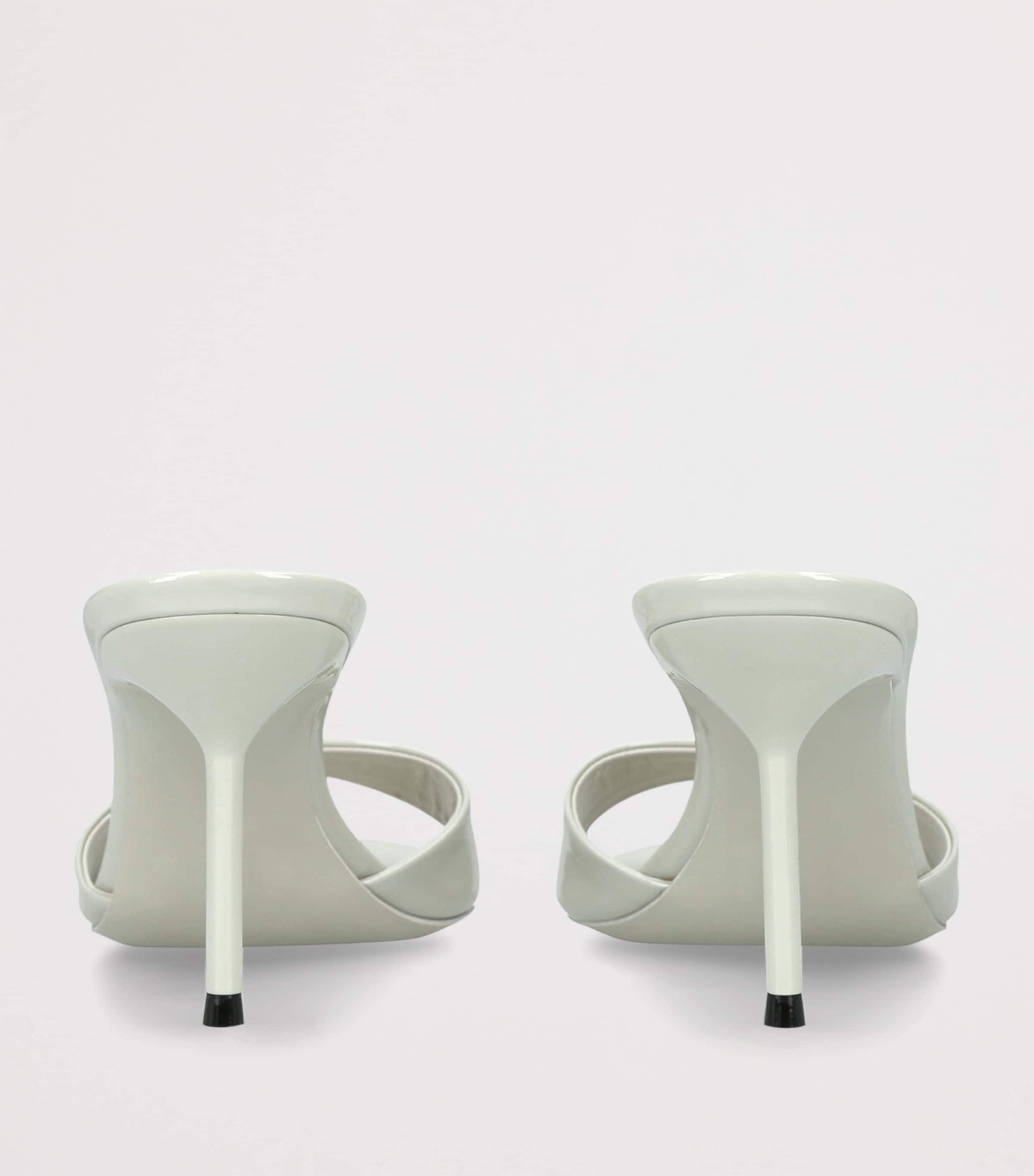 Patent Leather Lidia Mules 70 GREY/LIGHT Image 2