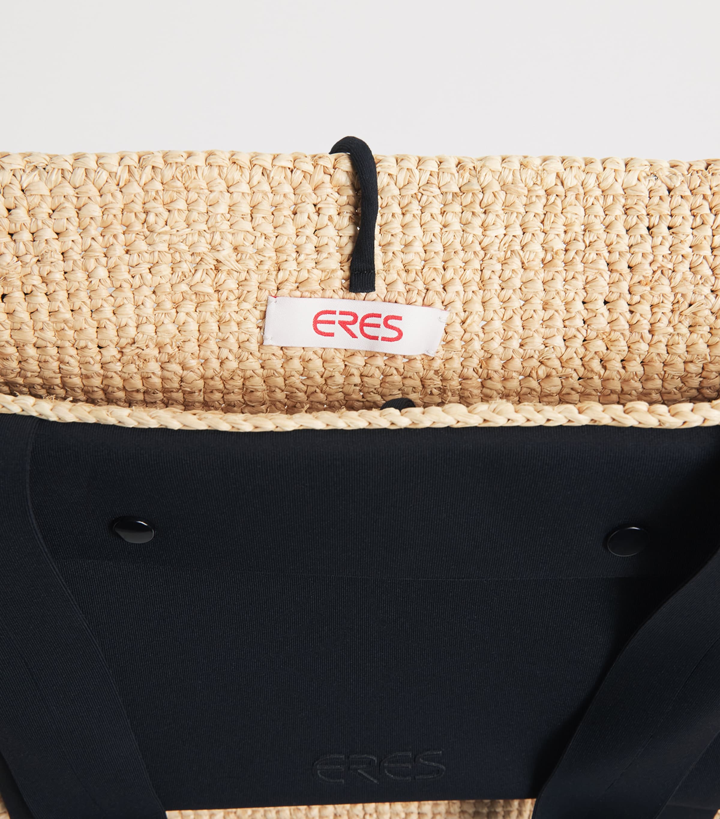 Eres Raffia Voyageur Tote Bag Naturel > Noir Image 5