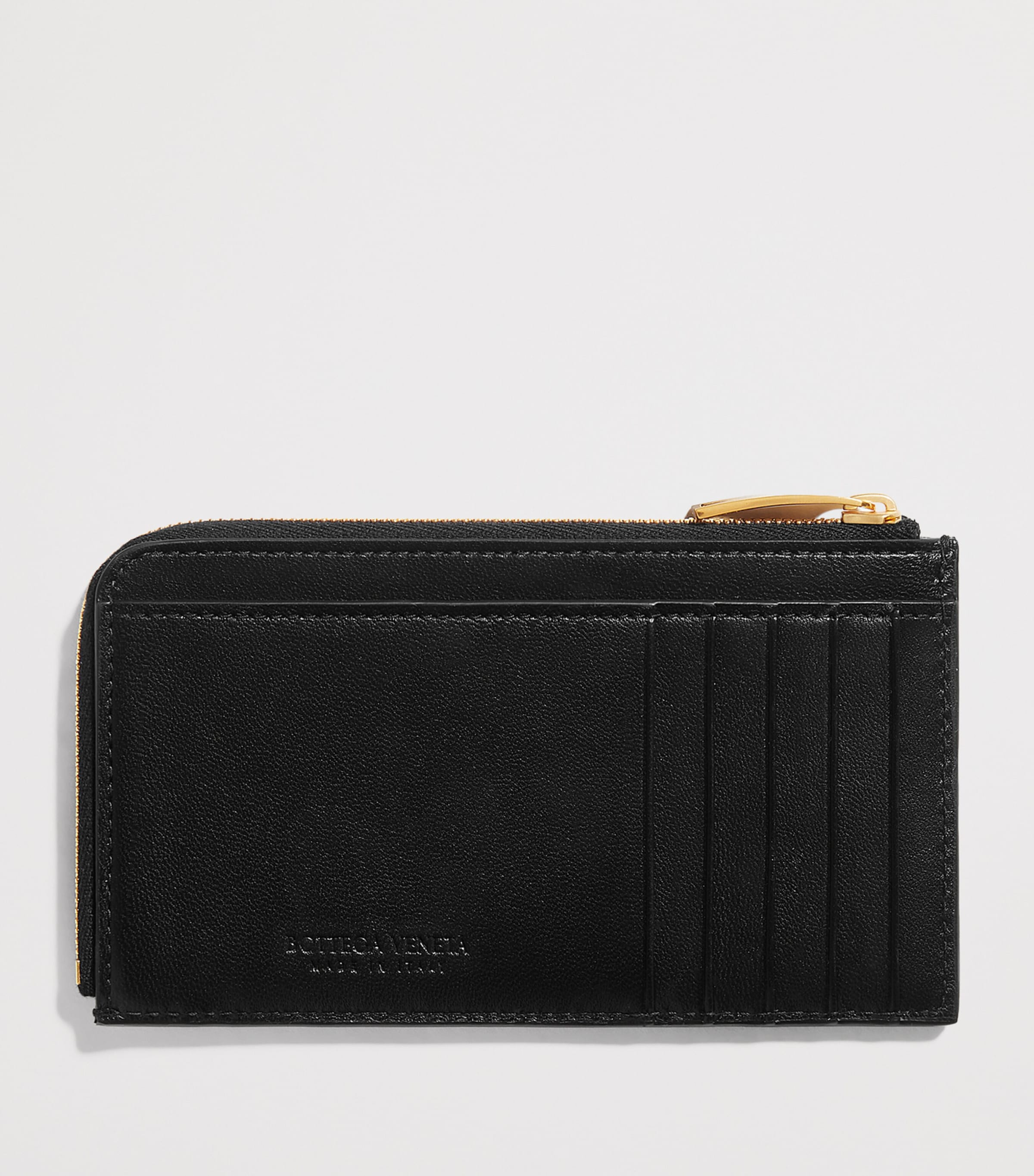 Bottega Veneta Leather Intrecciato L-Zip Card Holder Image 2
