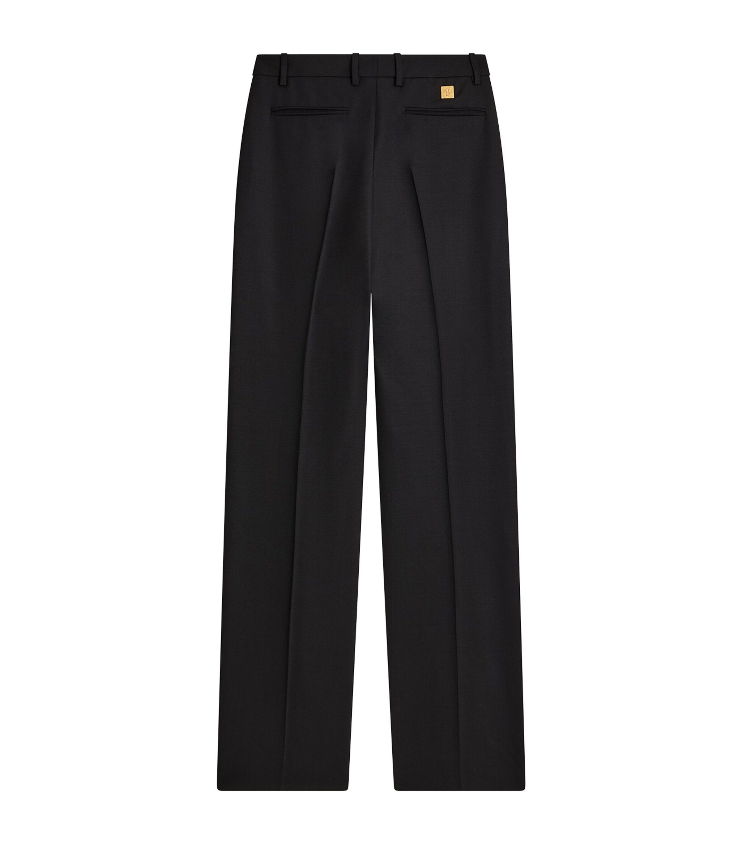 Schiaparelli Womens Virgin Wool Boyfit Trousers Black Image 3