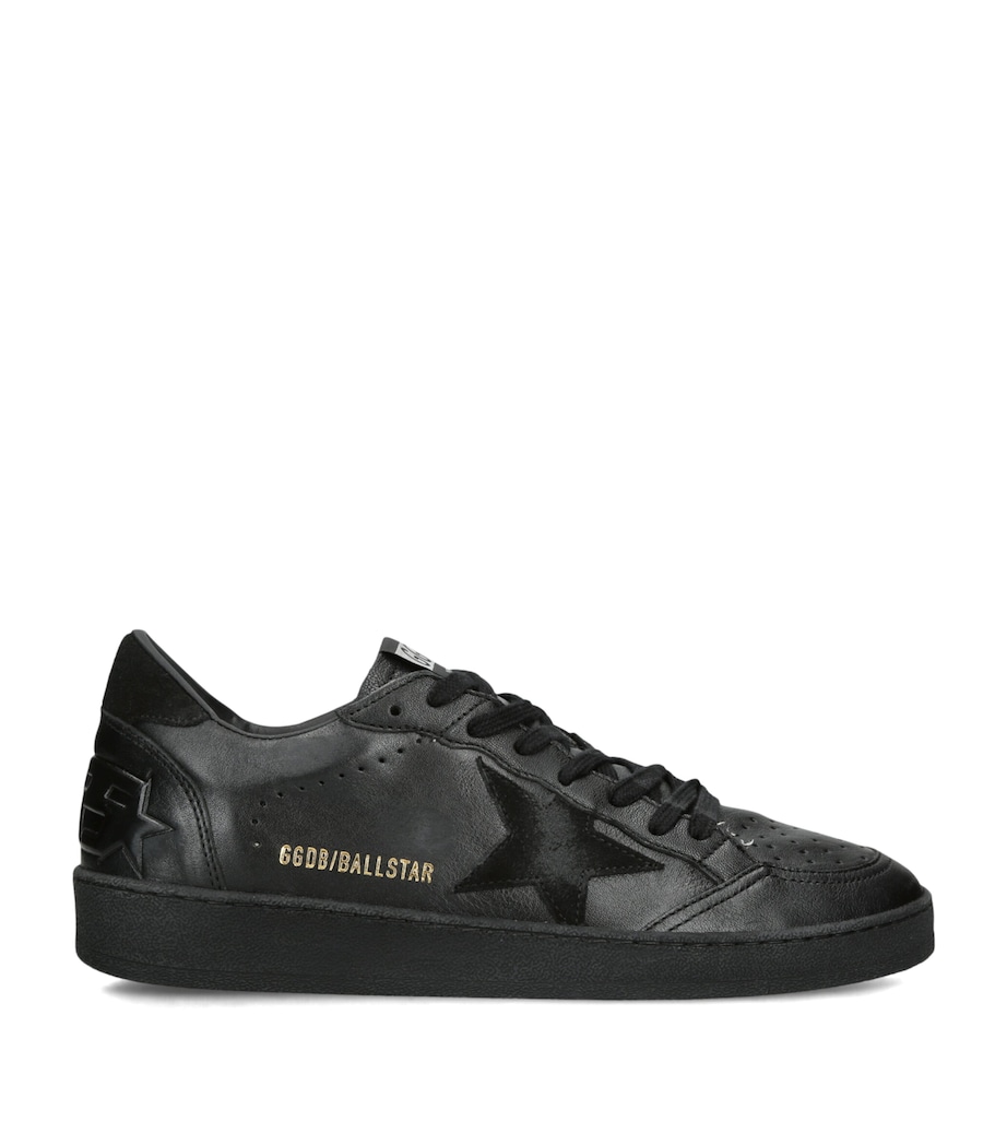 Golden Goose Nappa Leather Ball Star Sneakers Black Image 1