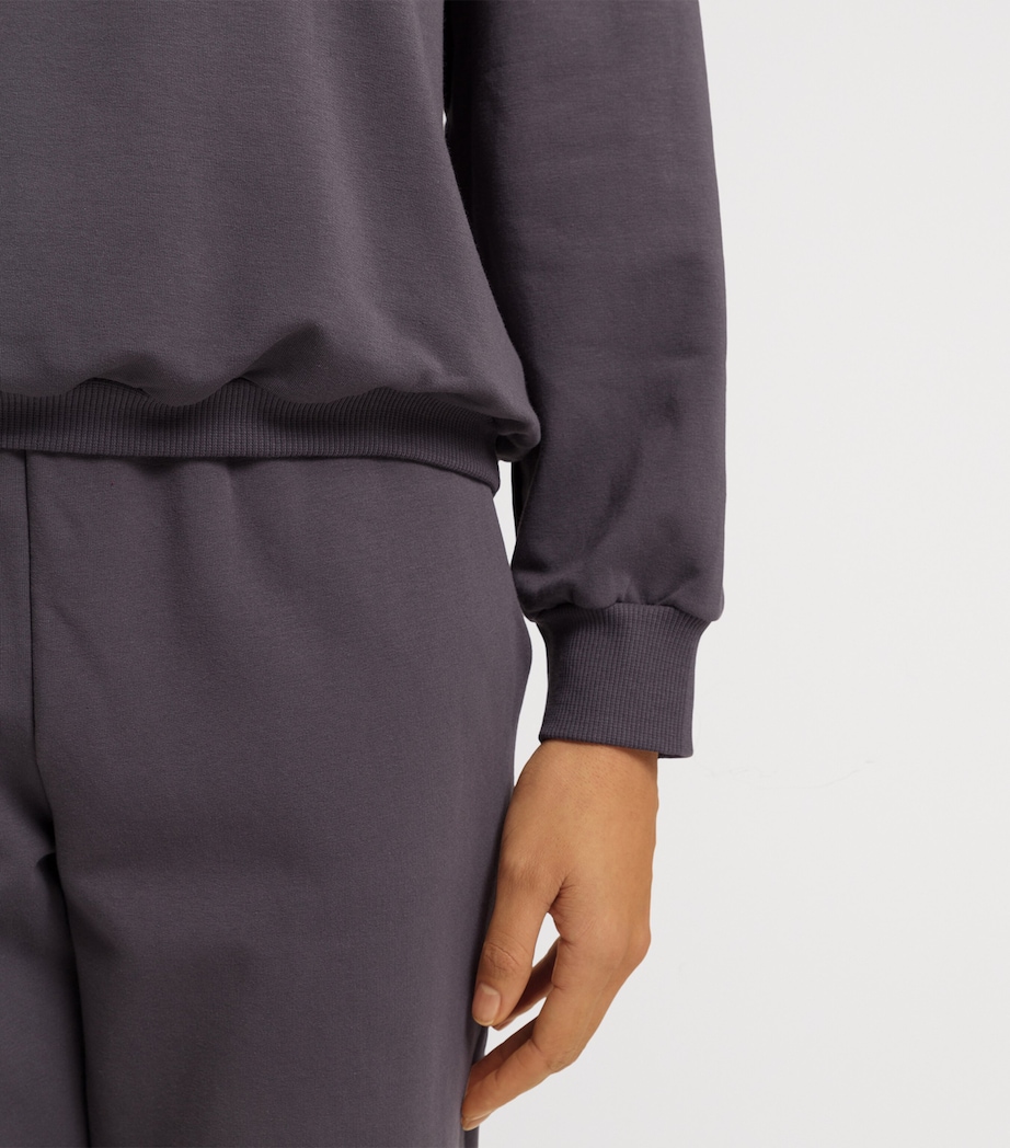 Organic Cotton-Blend Natural Living Sweatshirt BLACK PEARL Image 6