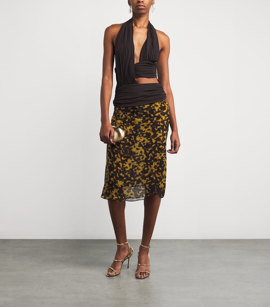 Jersey Draped Cummerbund Top ESPRESSO Image 2