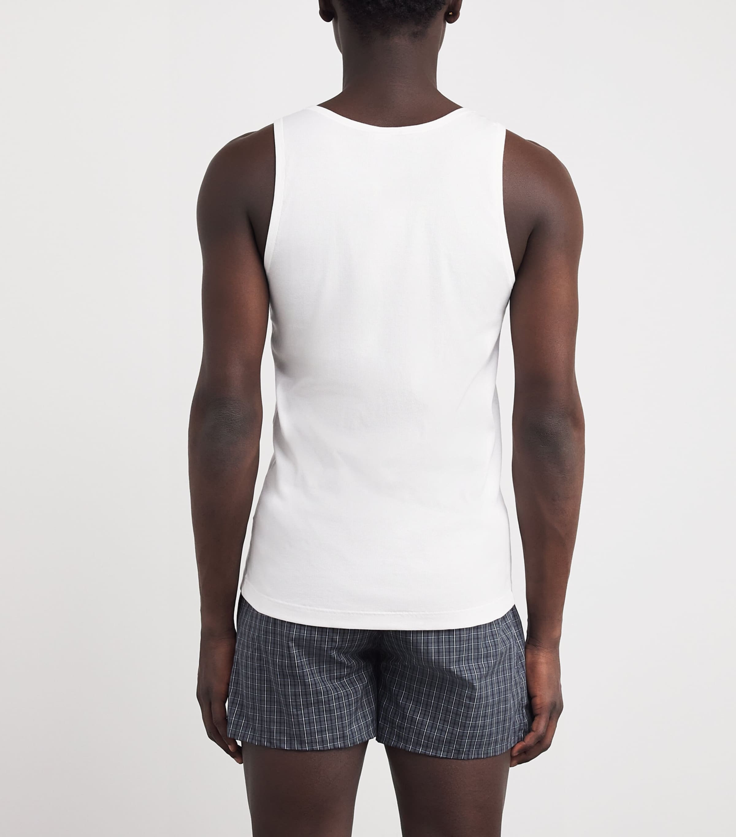 Cotton Essentials Tank Top 0101-WHITE Image 4