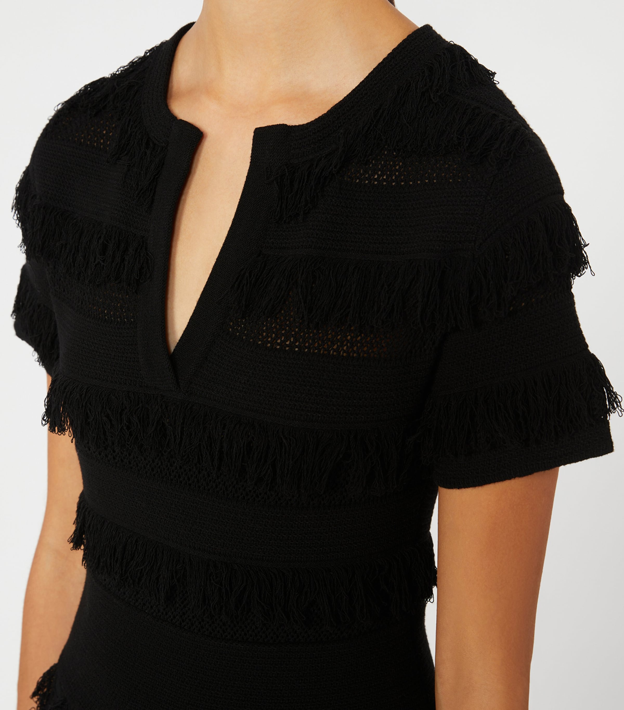 Max Mara Womens Knitted Midi Dress Black Image 5