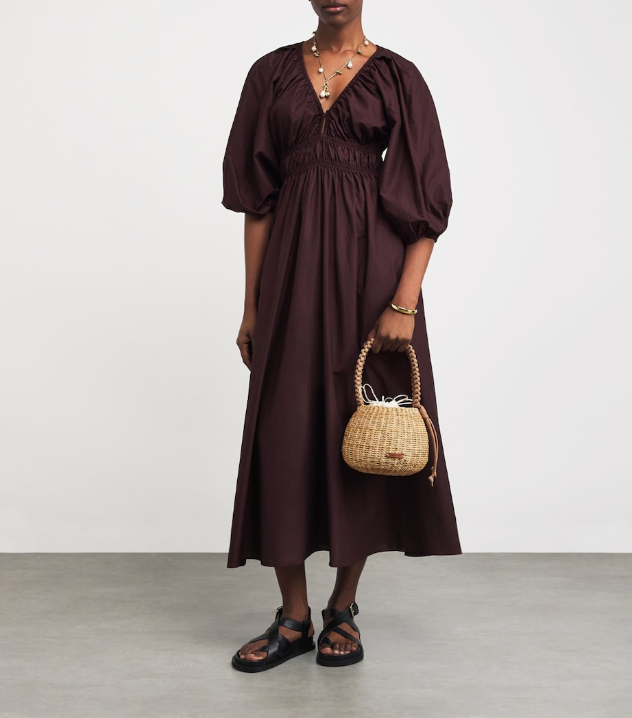 Muun Straw Lily Anne Top-Handle Bag Natural Image 5