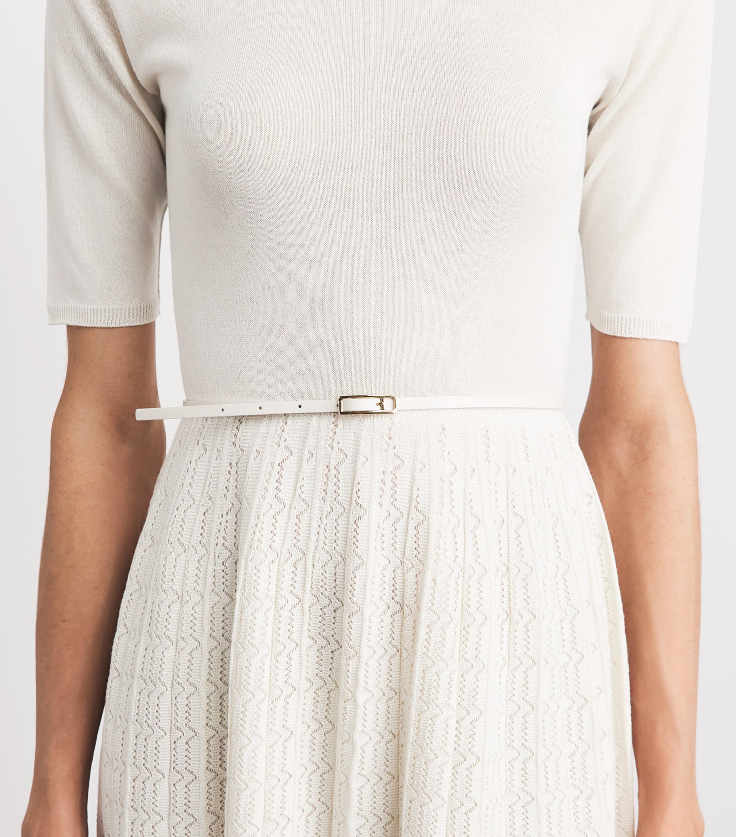 Fabiana Filippi Womens Knitted Midi Dress Burro Image 5
