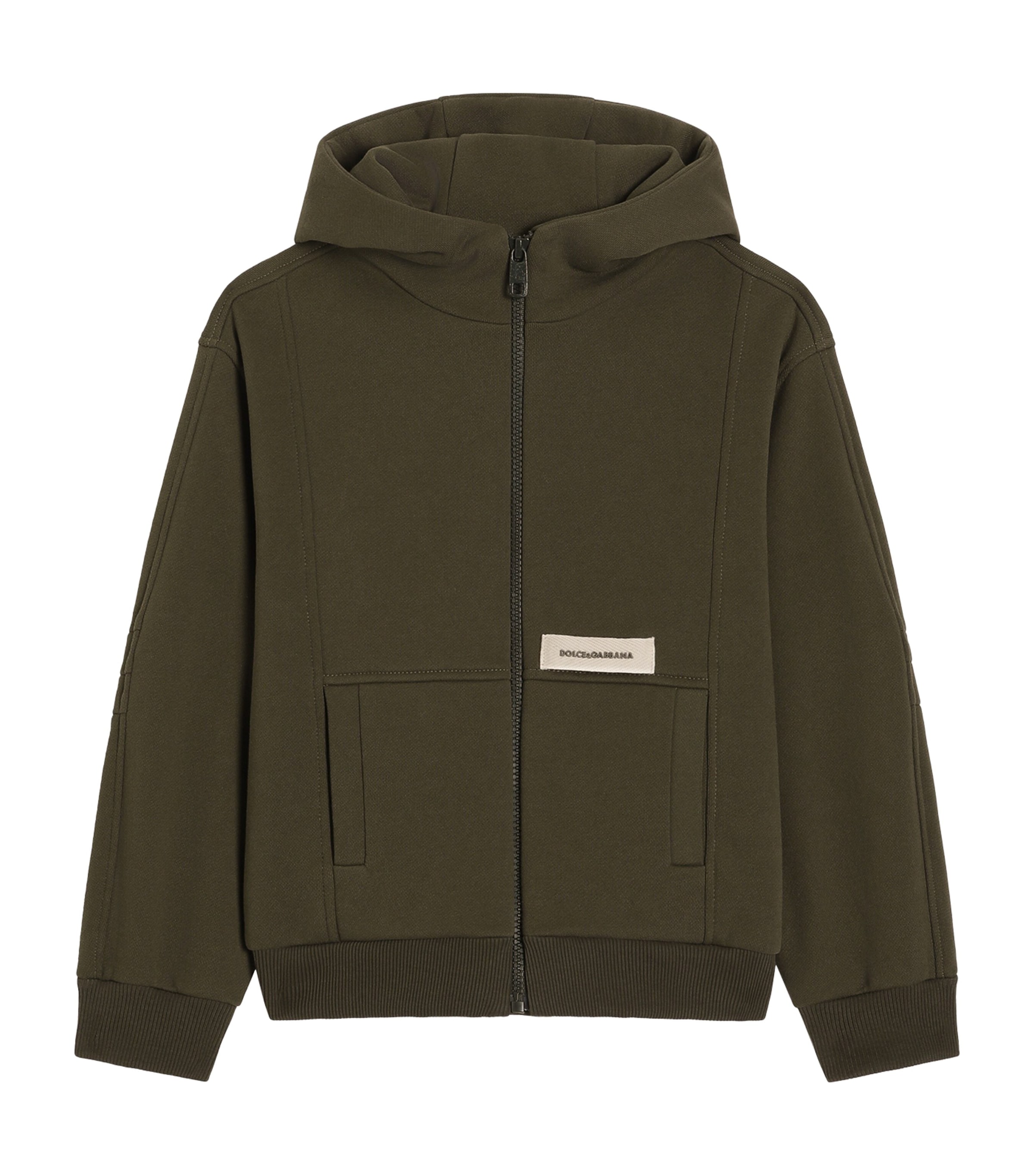 Dolce&Gabbana Kids Multi Cotton Zip-Up Hoodie (8-12+ Years