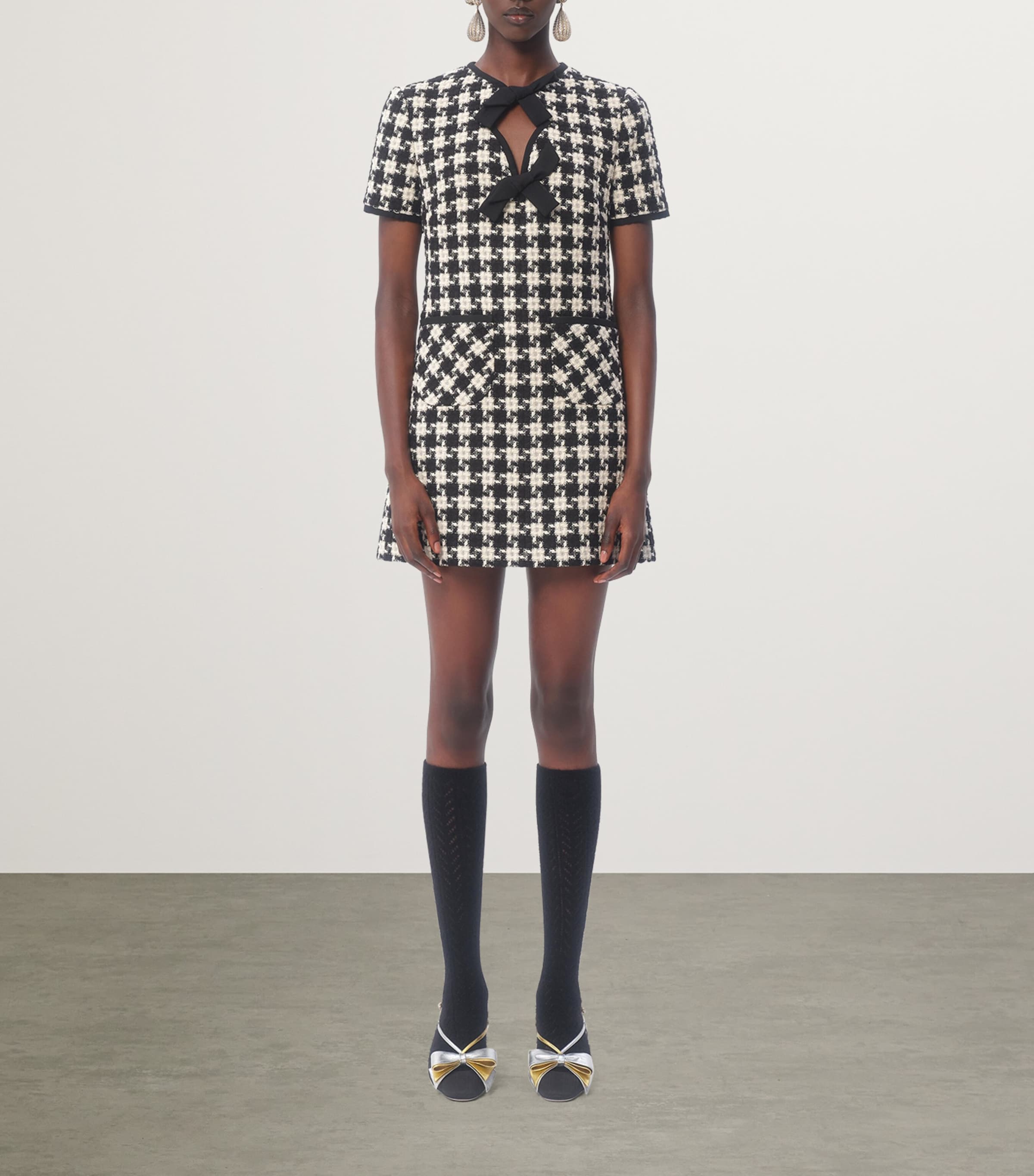Houndstooth Mini Dress 0AN Image 5