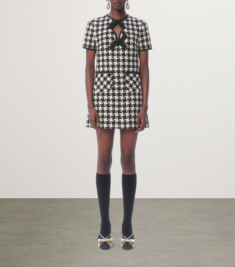 Houndstooth Mini Dress 0AN Image 5