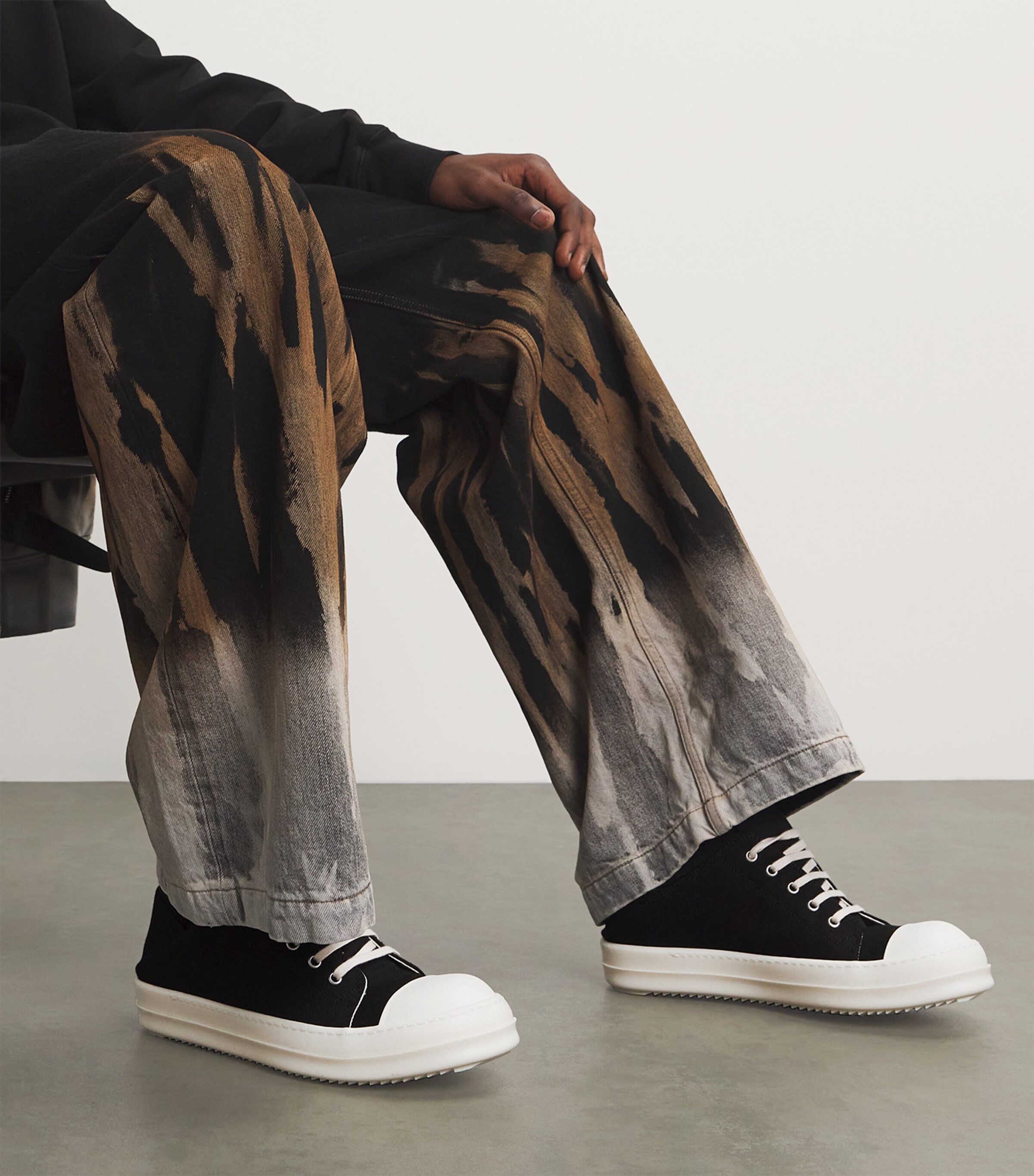 Rick Owens Canvas Slip-On Sneakers Harrods AT