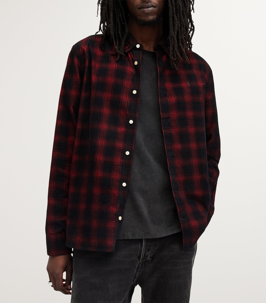 AllSaints Mens Manray Shirt Machine Blue Image 4