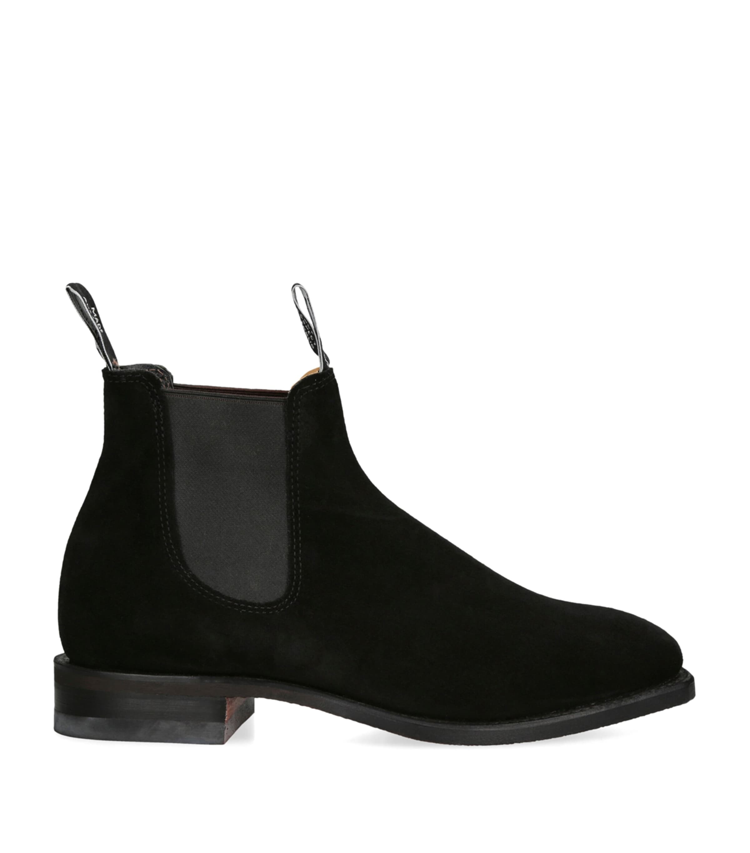 Rm Williams Suede Ankle Boots In Black