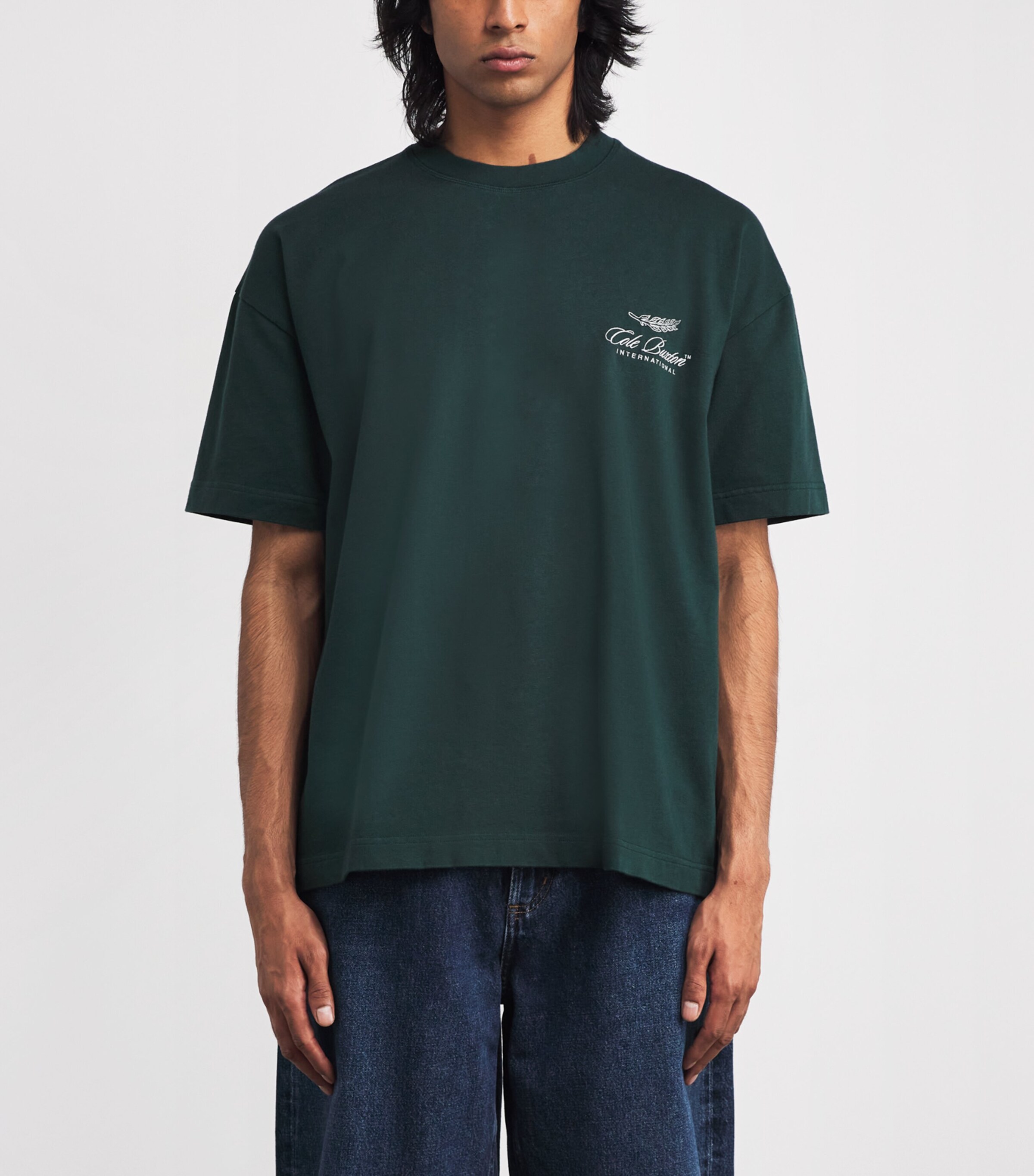 Cotton Logo T-Shirt FOREST GREEN 610 Image 3