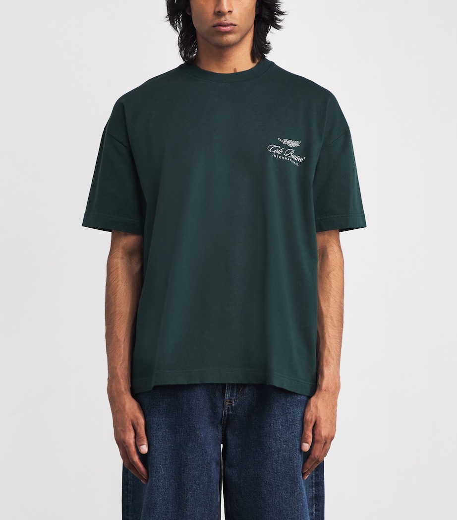 Cotton Logo T-Shirt FOREST GREEN 610 Image 3