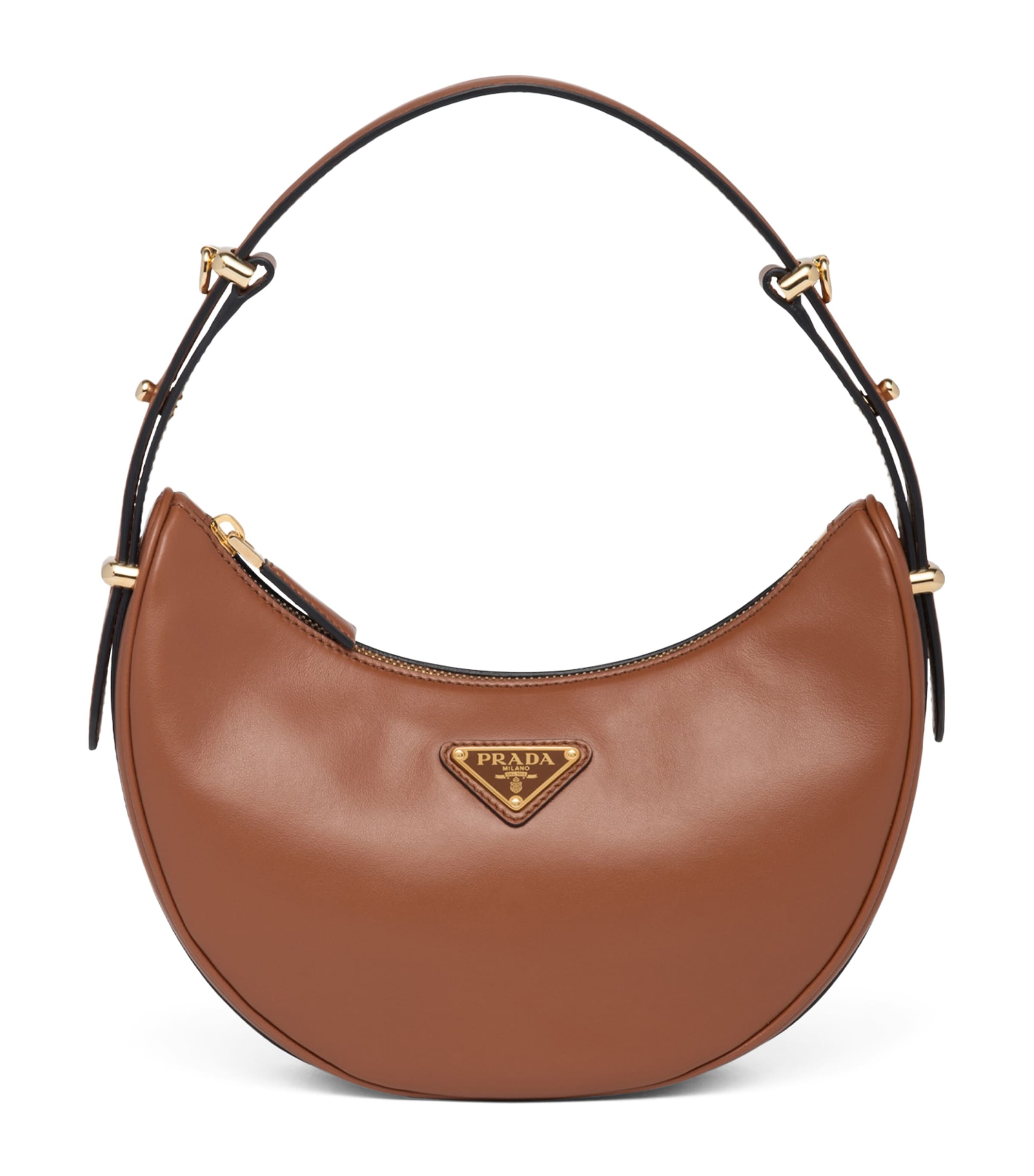 Prada Leather Arque Shoulder Bag Harrods UK