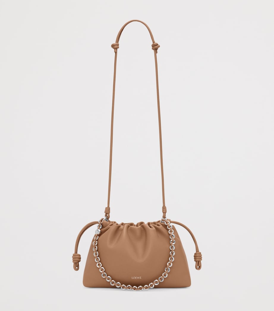Medium Leather Flamenco Shoulder Bag MOCHA Image 8