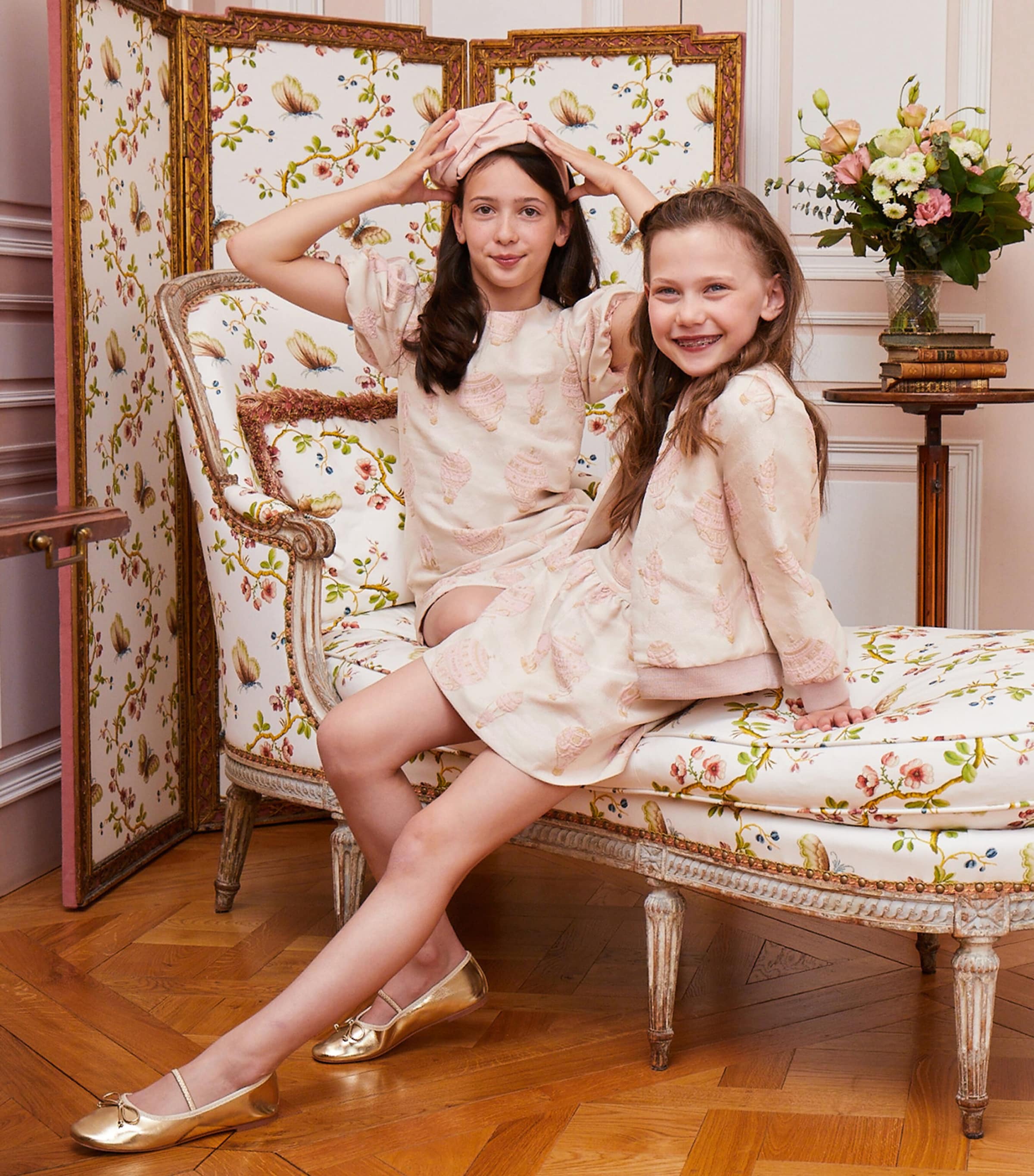 Hot Air Balloon-Jacquard Adele Skirt (2-10 Years) HAB JACQUARD PINK Image 5