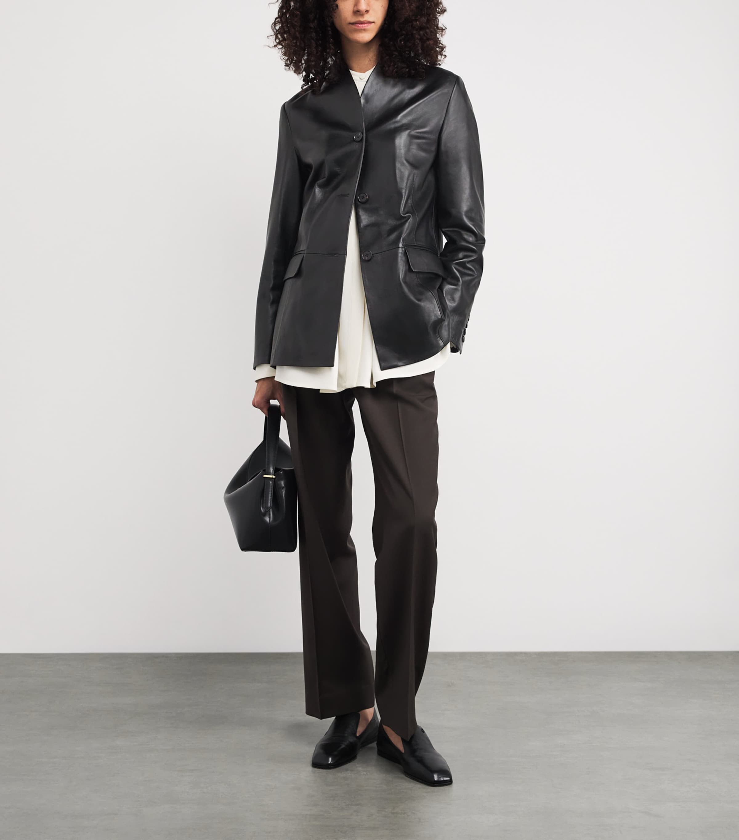 Leather Juno Jacket BLACK Image 2