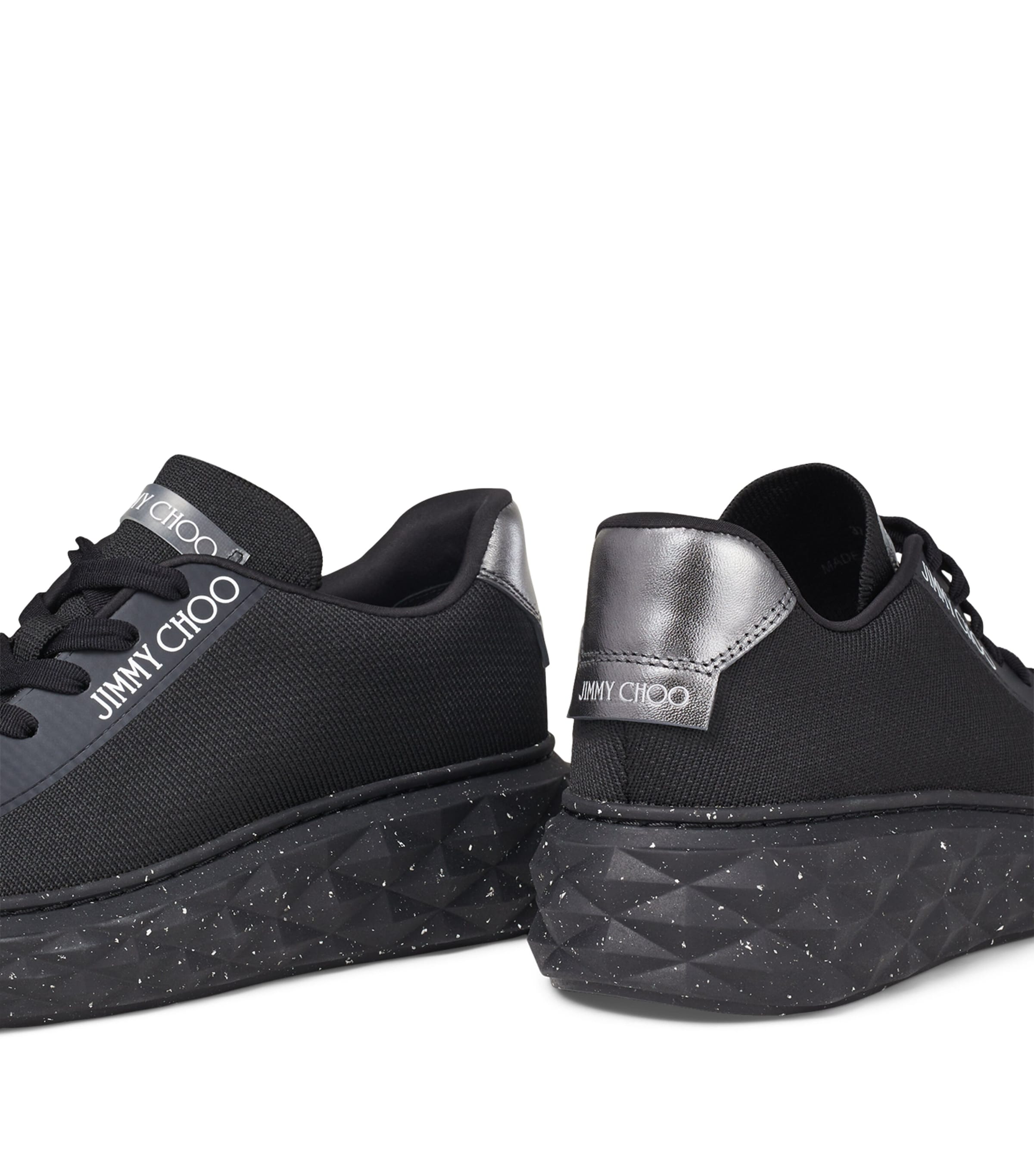 Diamond Light Maxi Leather Sneakers V BLACK Image 7
