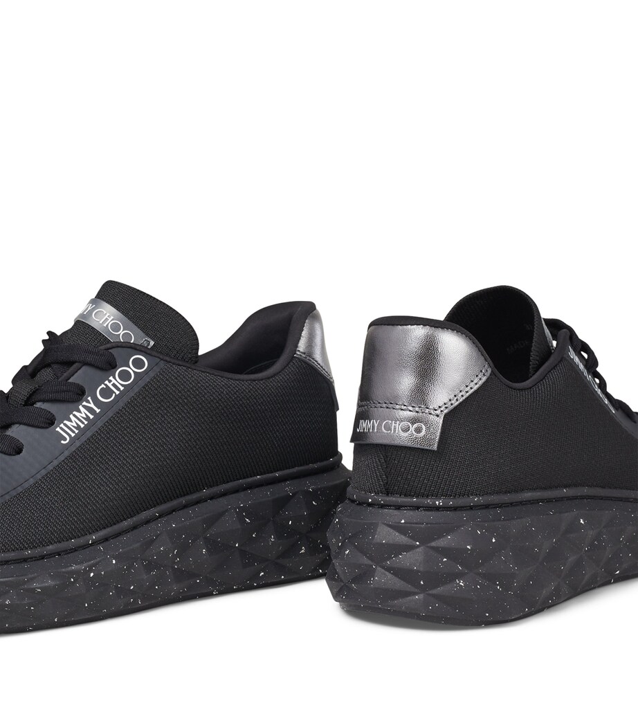 Diamond Light Maxi Leather Sneakers V BLACK Image 7