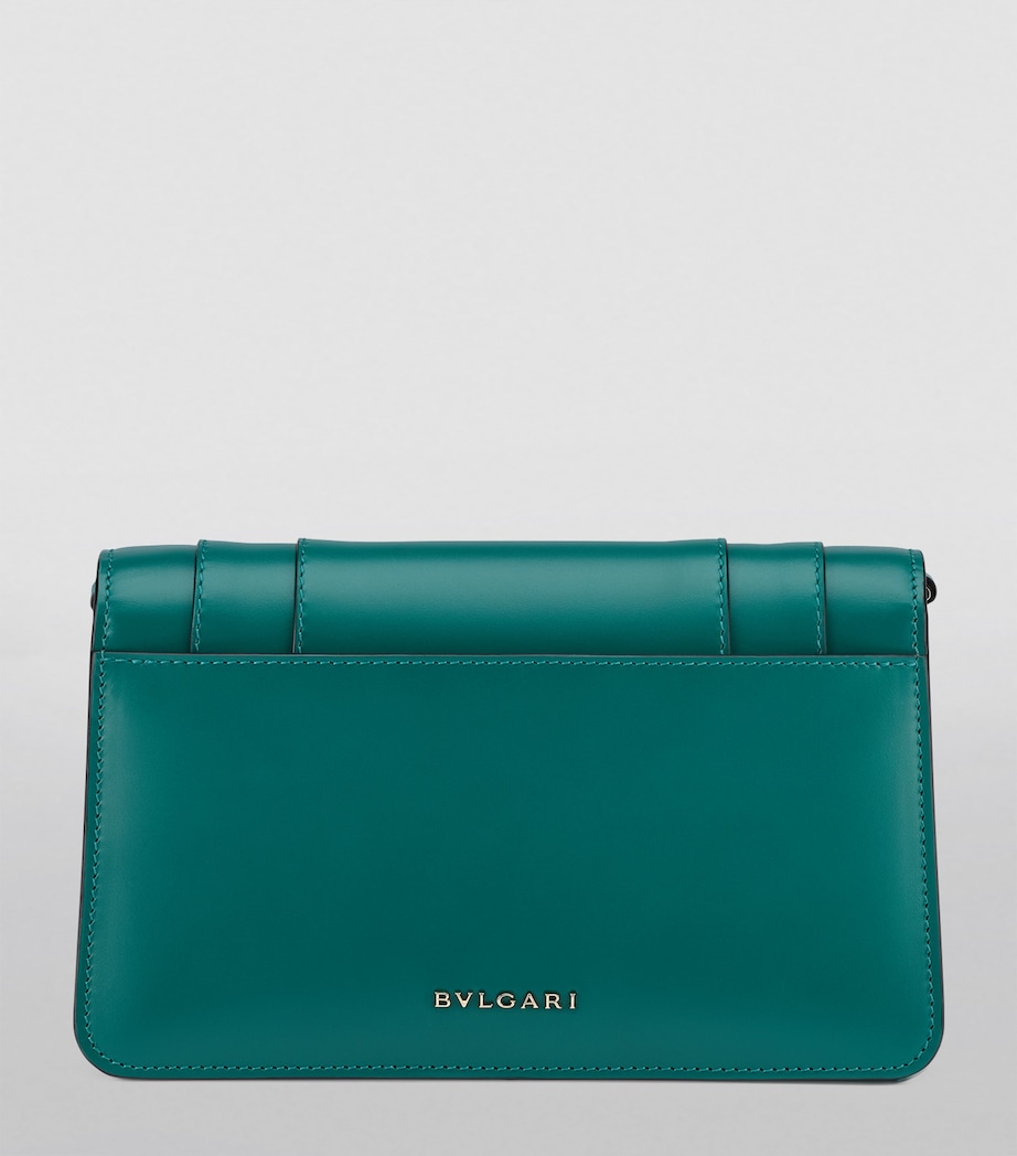 Leather Serpenti Forever East-West Shoulder Bag GREEN LIGHT Image 4