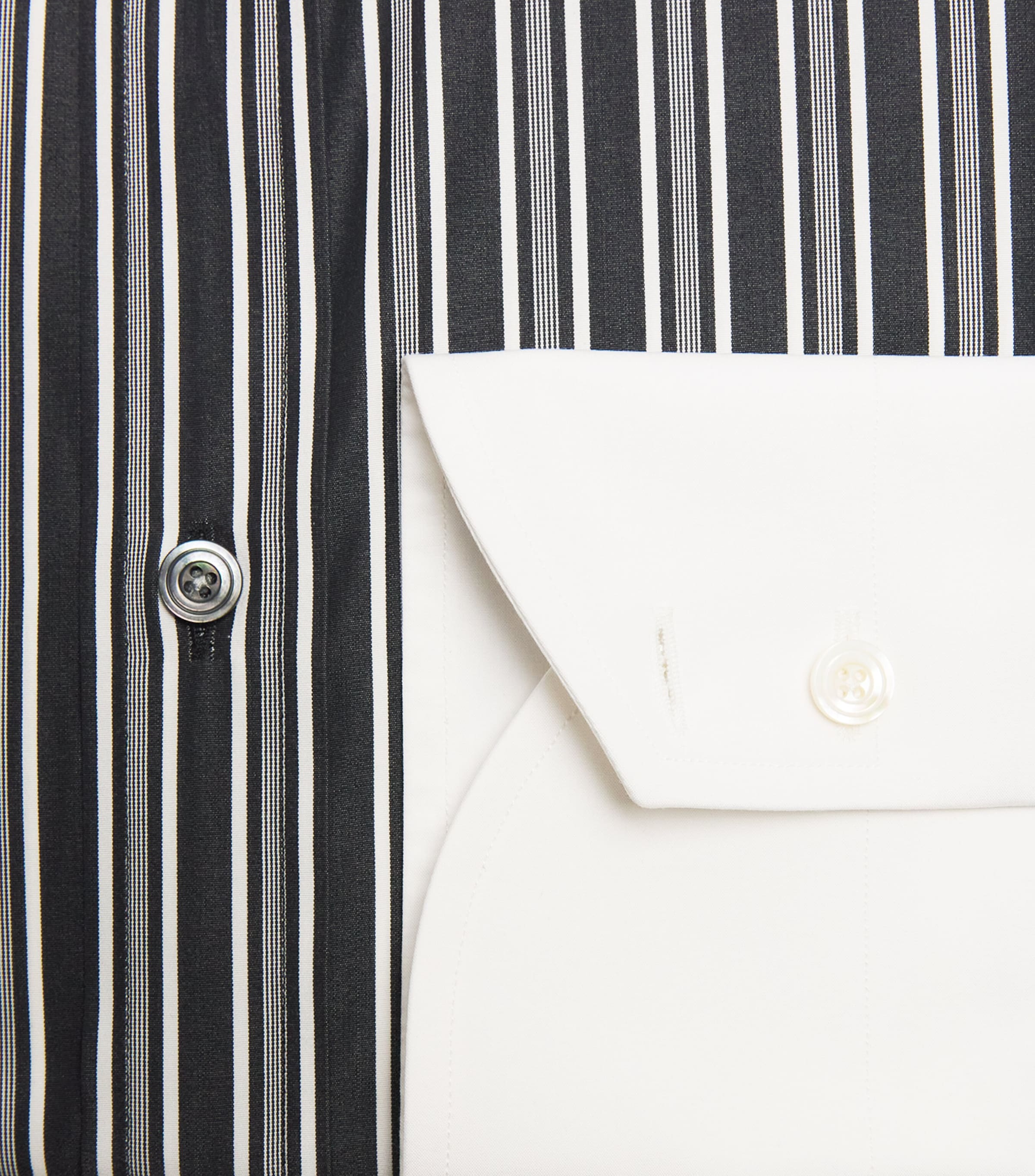 TOM FORD Mens Cotton Stripe Shirt Nwa Image 2