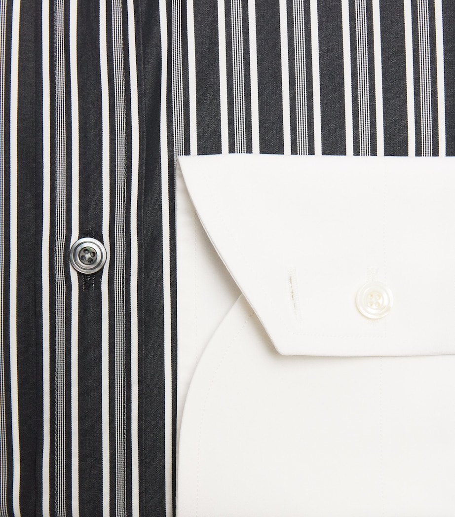 TOM FORD Mens Cotton Stripe Shirt Nwa Image 2