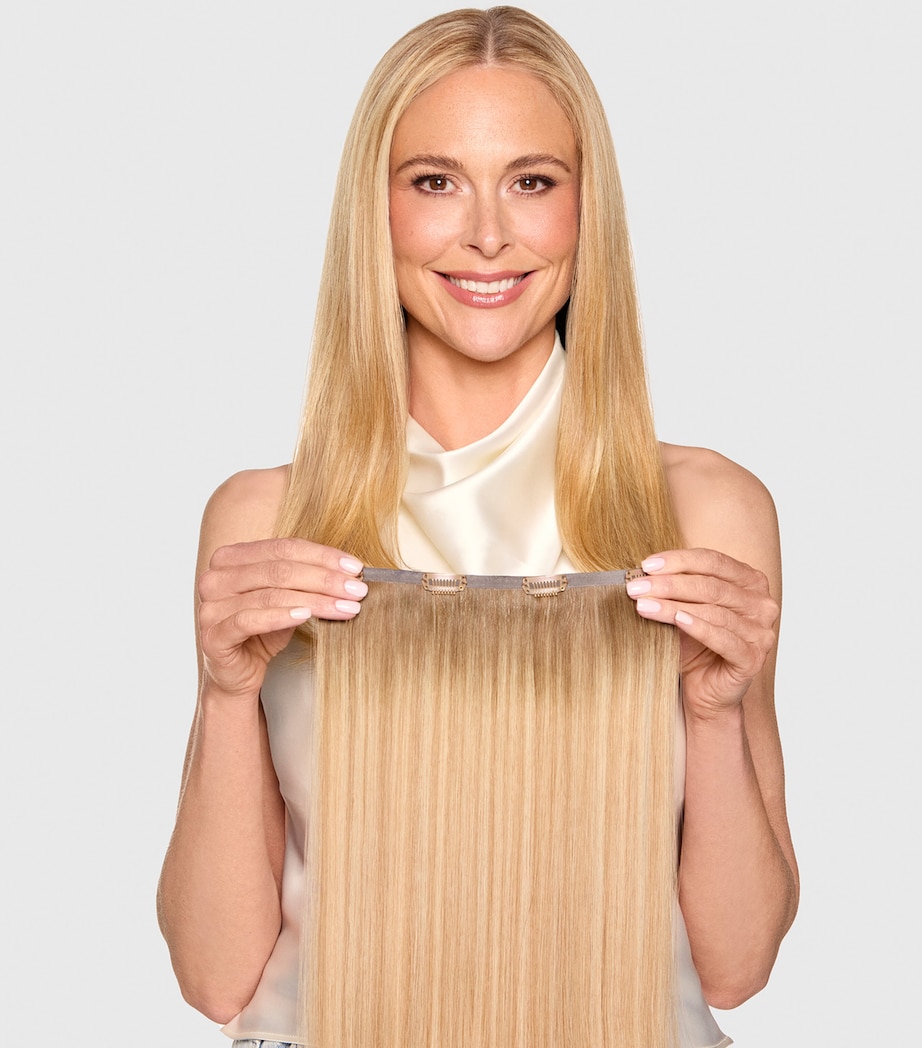 Beauty Works x Huda BARELY THERE Mix & Match Volumiser Clip-In Hair Extensions (18") BROND'MBRE Image 4