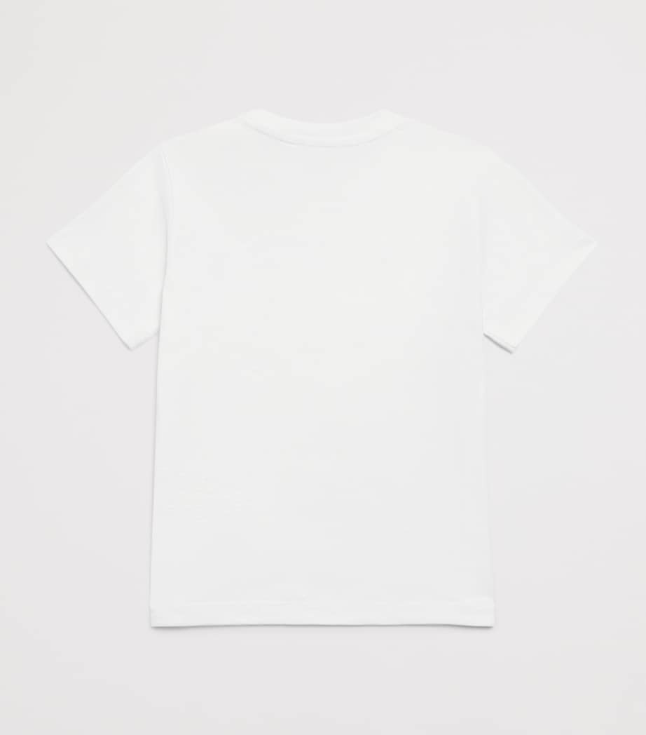 Balmain Kids Cotton Logo T-Shirt (4-14 Years) White/black Image 2