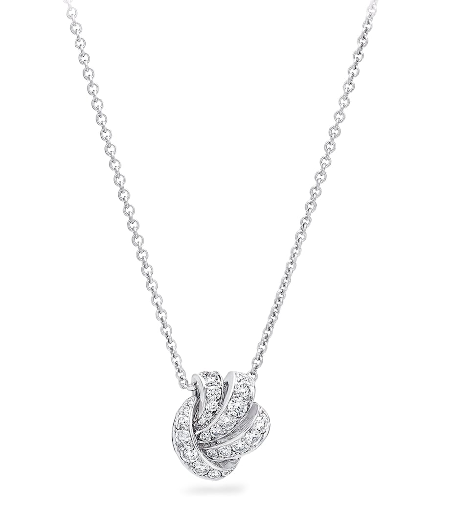 Graff White Gold and Diamond Tilda's Bow Necklace White Gold Image 1