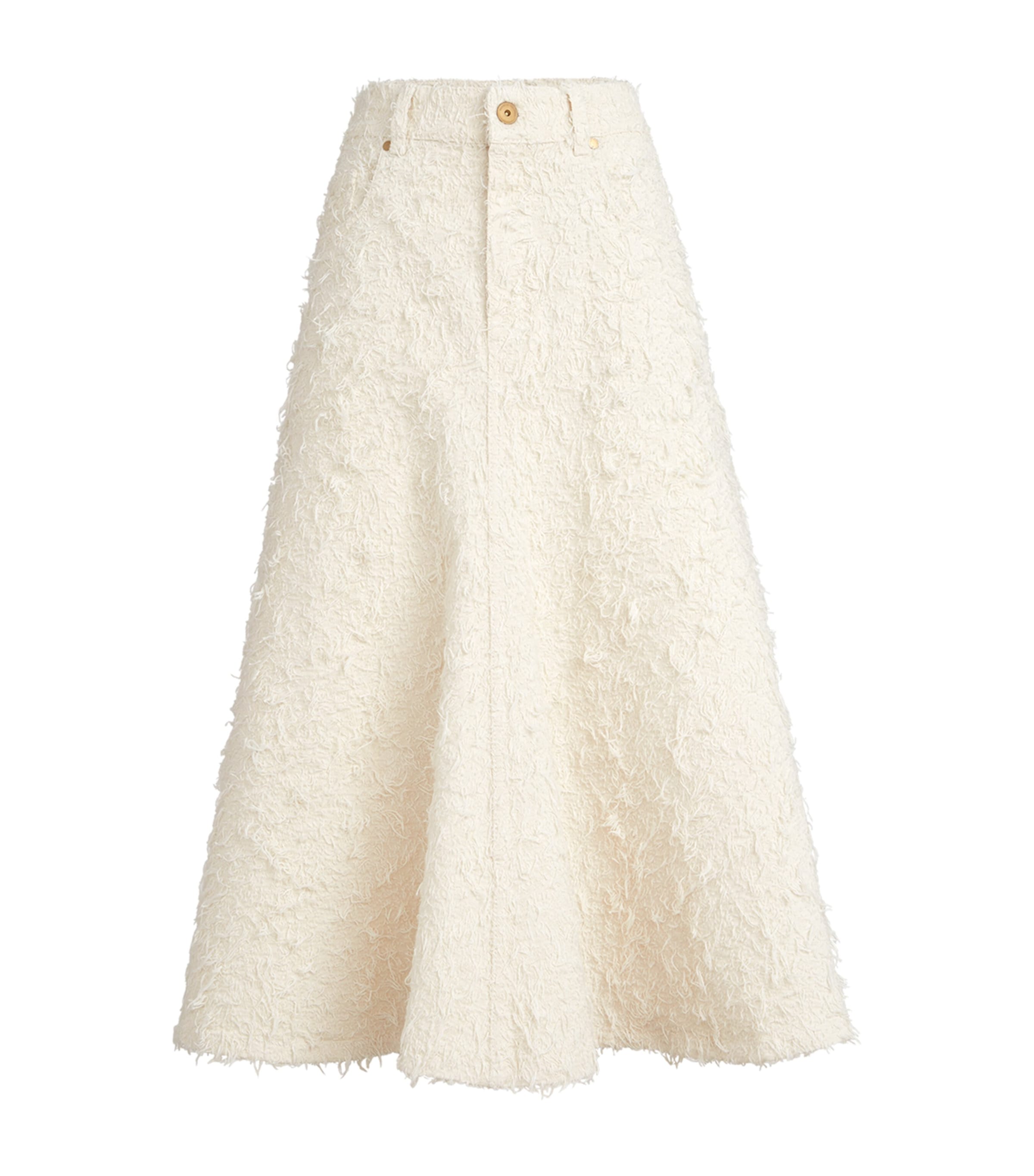 Denim Midi Skirt C001 Image 1