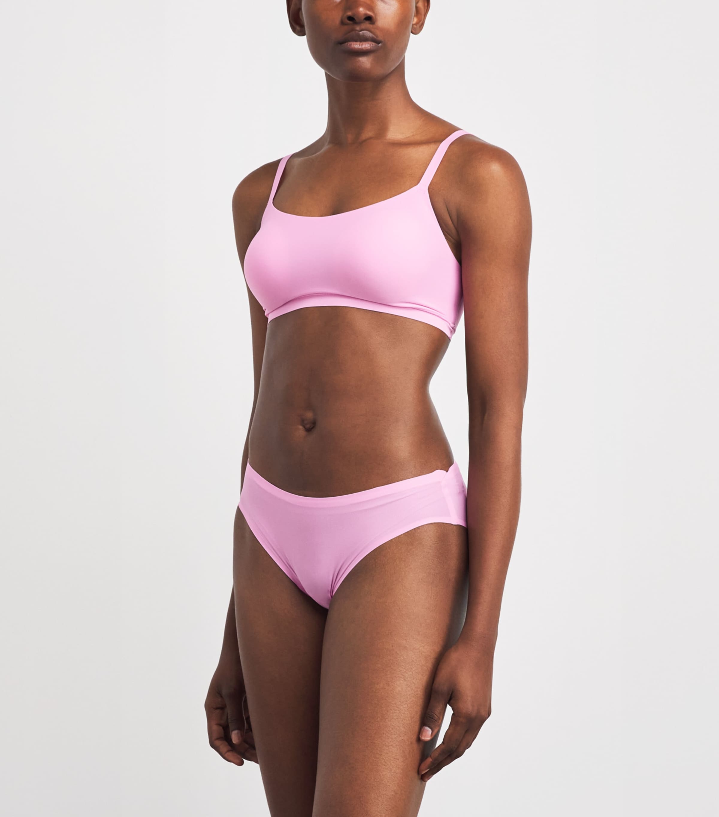 Chantelle Womens SoftStretch Padded Bralette Peony Pink Image 2